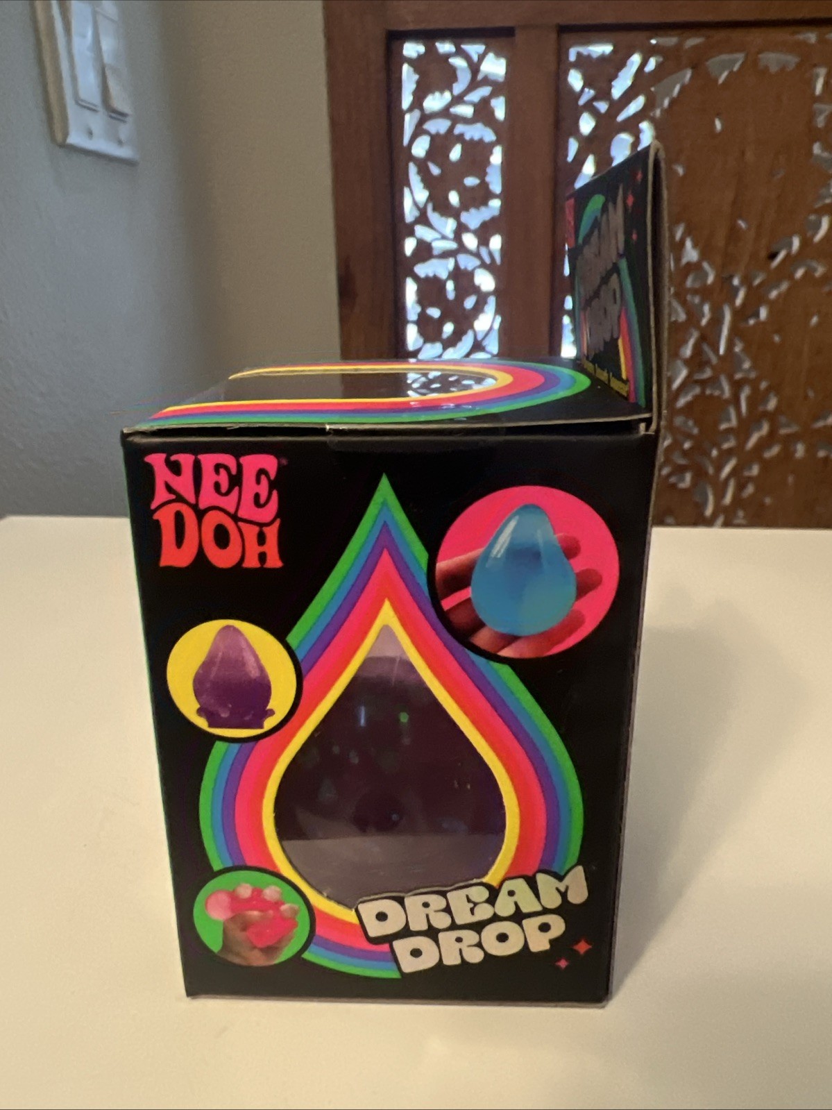 NeeDoh Dream Drop Squishy Toy PURPLE Nee Doh Stress Ball Authentic NEW Sealed