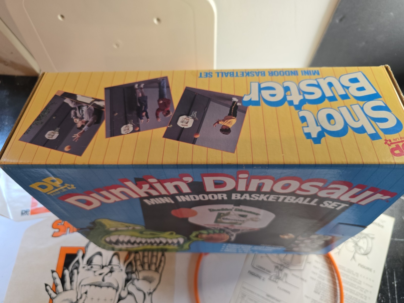 DP Shot Buster 1988 Vintage Mini Indoor Basketball Set ‘Dunkin’ Dinosaur’
