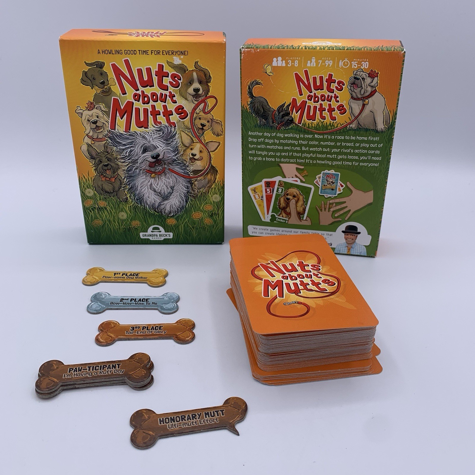 Grandpa Beck’s Nuts About Mutts Dog Card Game 2019 COMPLETE A Howling Good Time