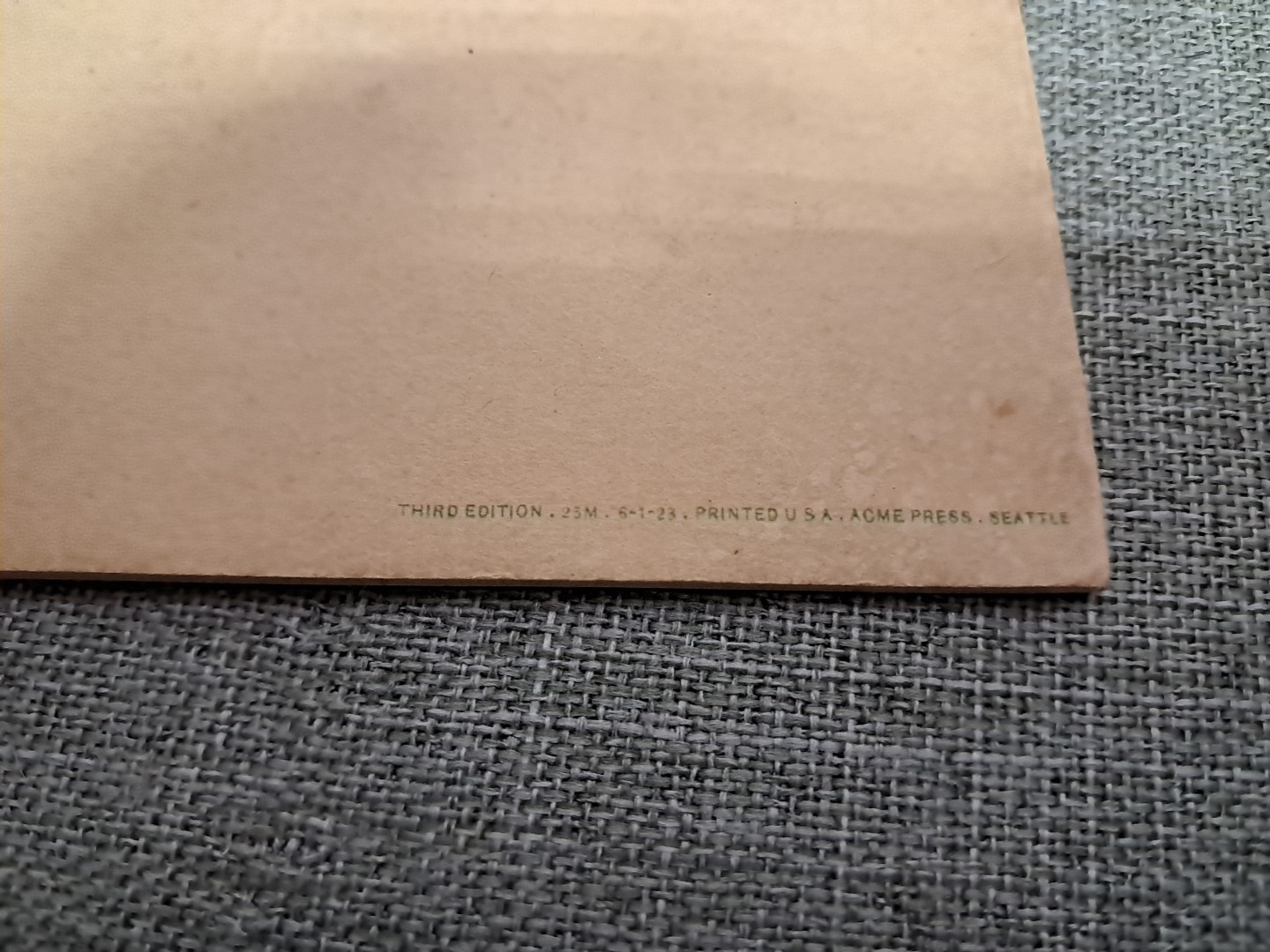 Ma-Chiong Admiral Oriental Line 1923 Third Edition Booklet Rough Read
