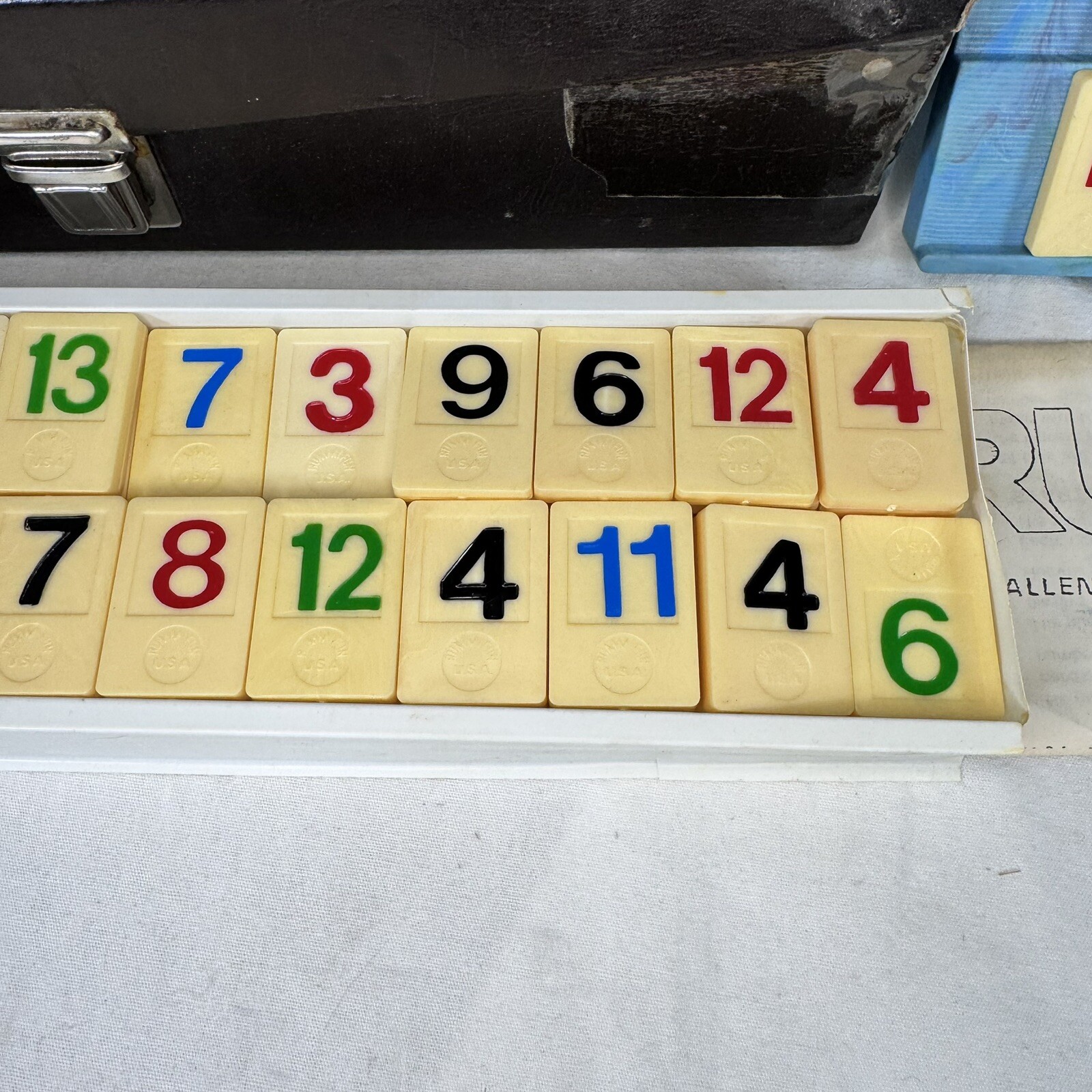 Vintage 70’s RUMMIFUN Tile Game – 1970s James Industries w/ Case And Manual