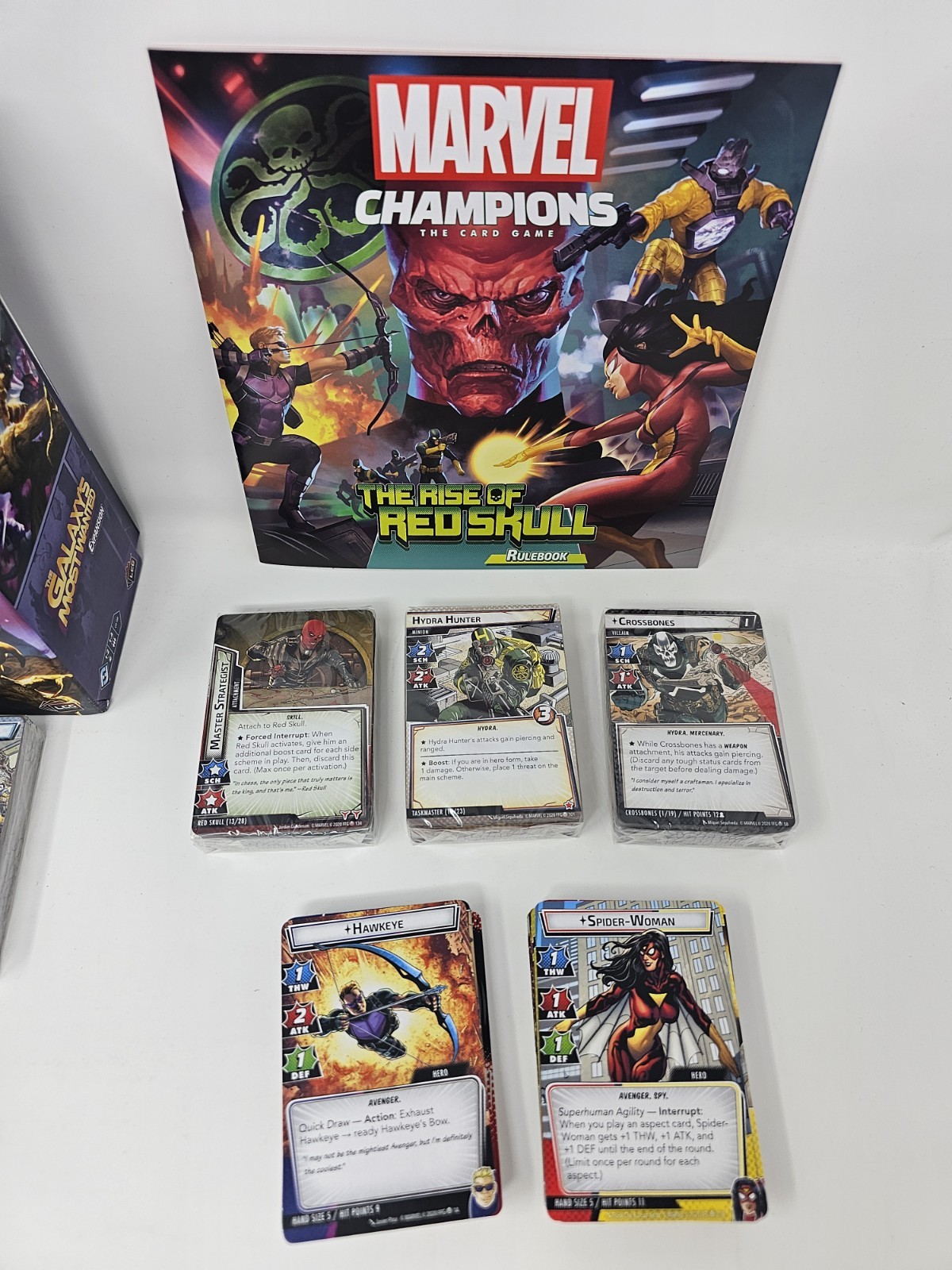 Marvel Champions Rise Of Red Skull & Galaxy’s Most Wanted (Mostly Sealed)