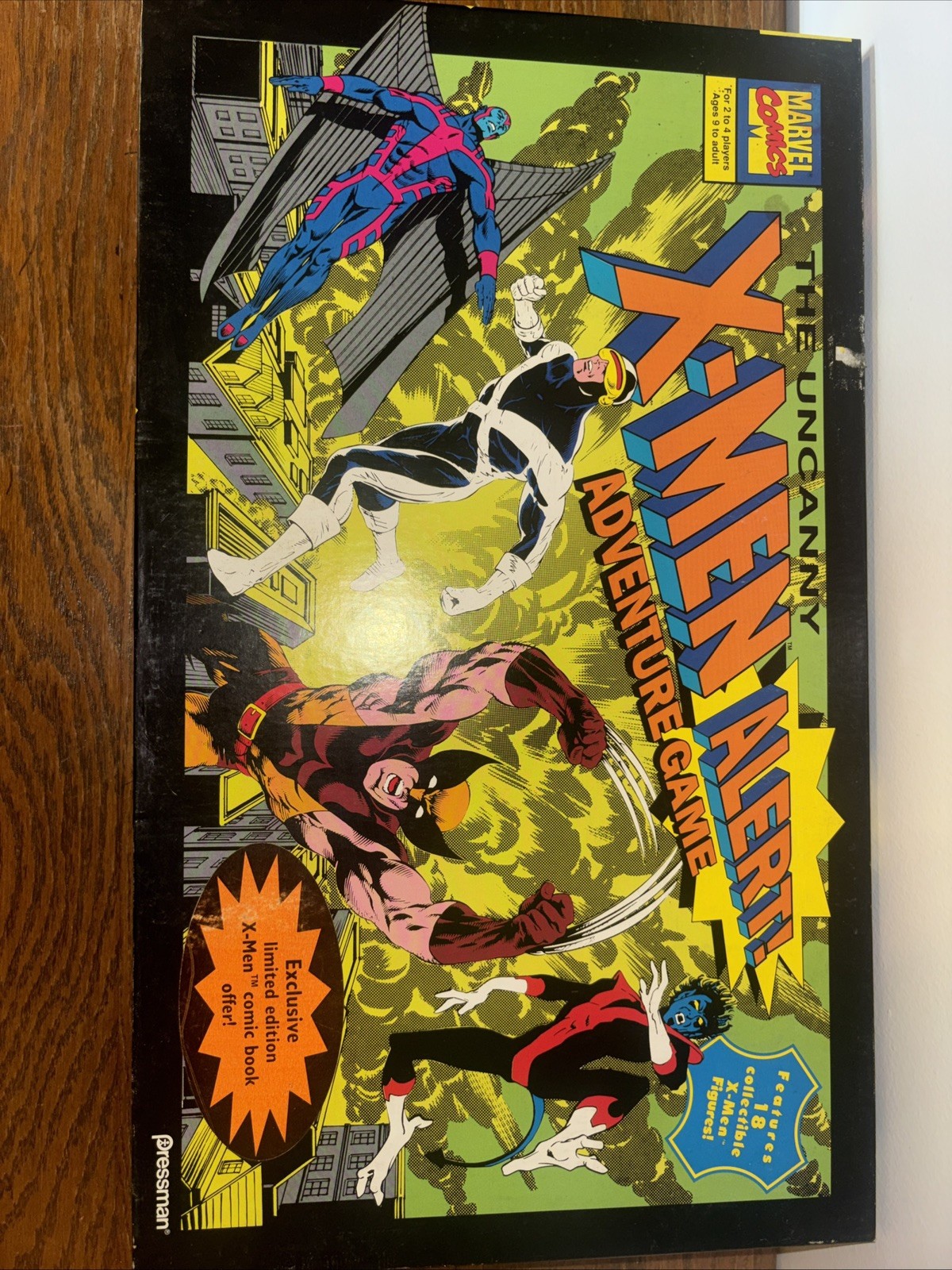X-Men Alert Adventure Board Game Marvel Comic #4440 Pressman 18 Figures 1992