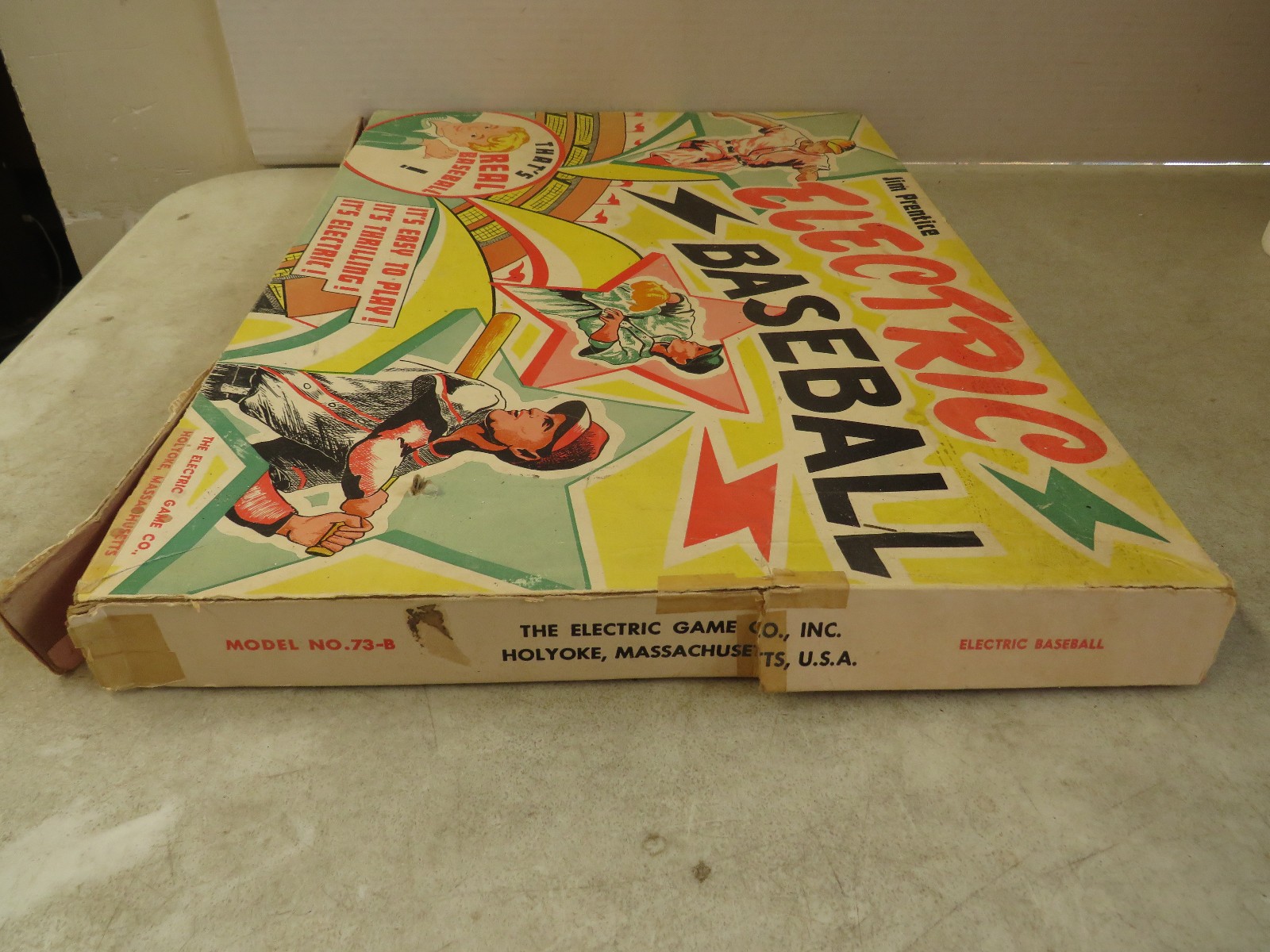 Vintage 1950’s Jim Prentice ELECTRIC BASEBALL GAME In Original Box