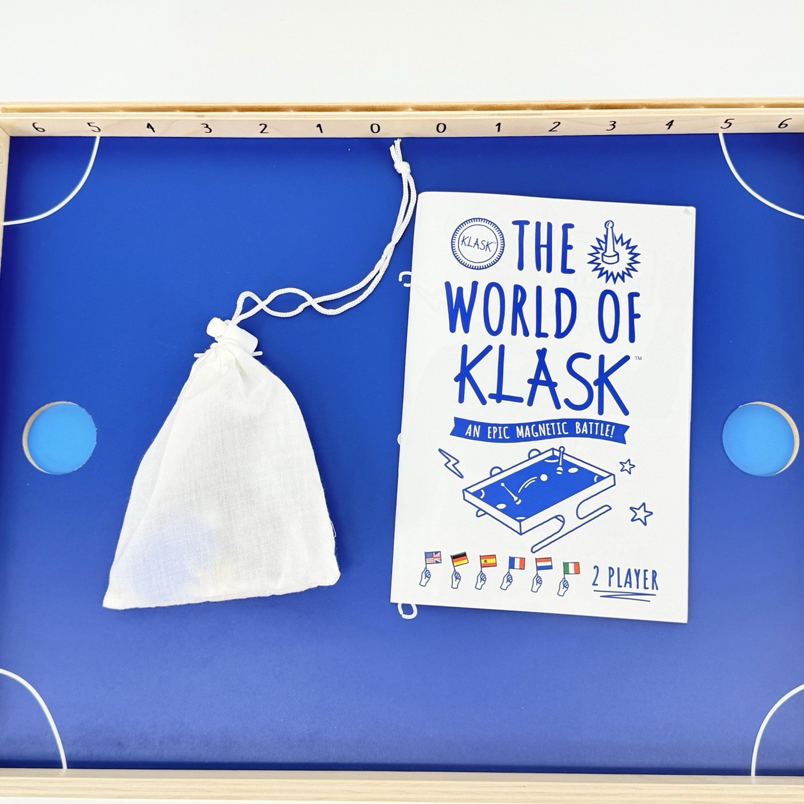 KLASK Magnetic Table Game Complete Board Game 2 Player Fast Action