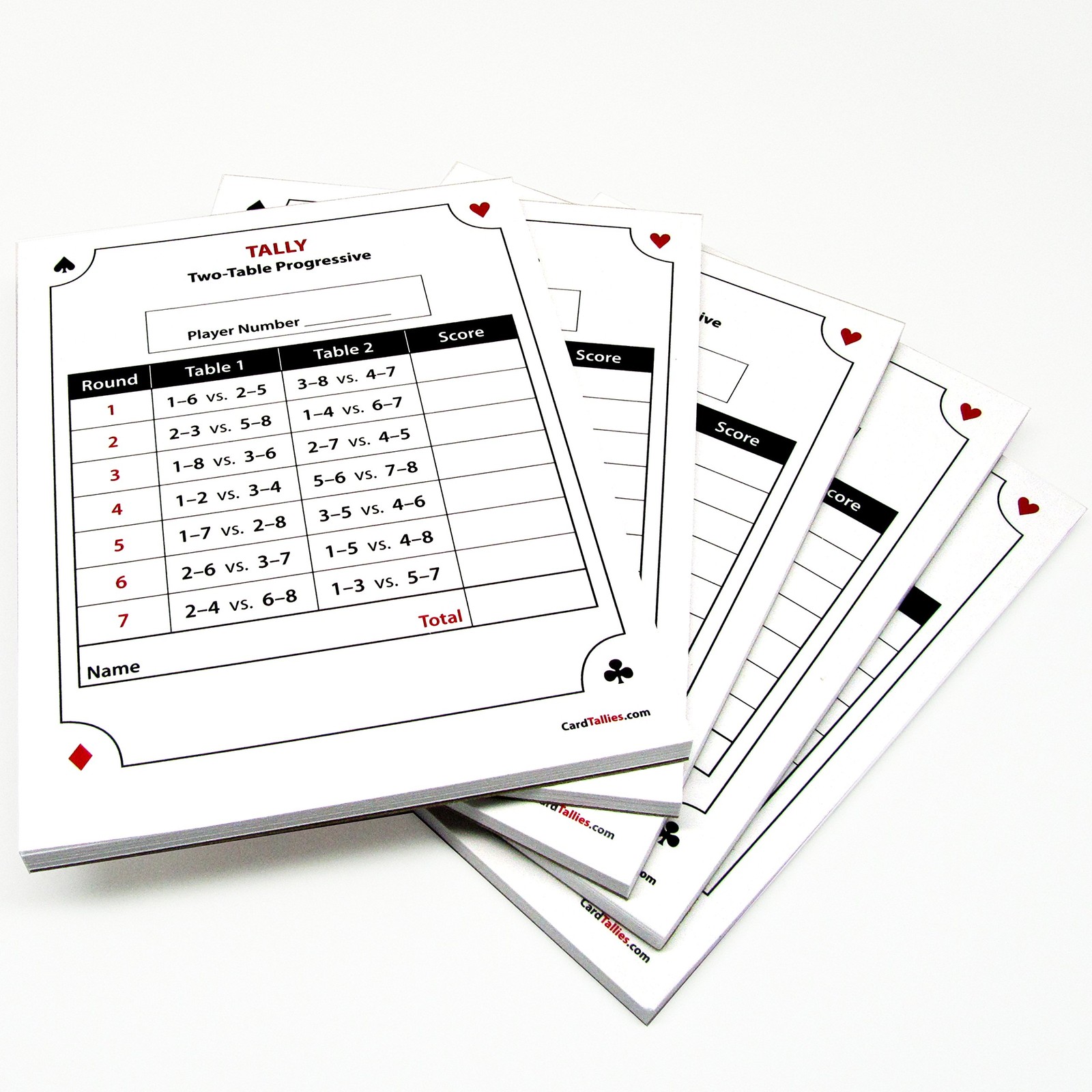 Progressive Score Pads, 2-Table (5 50 Sheets Each) Enjoy 4.25″ X 5.5″