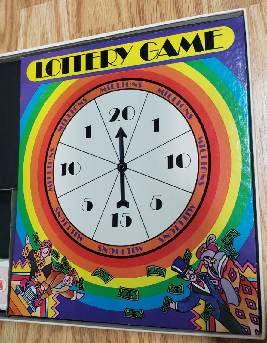 Vintage 1972 LOTTERY BOARD GAME – Selchow & Righter – Complete