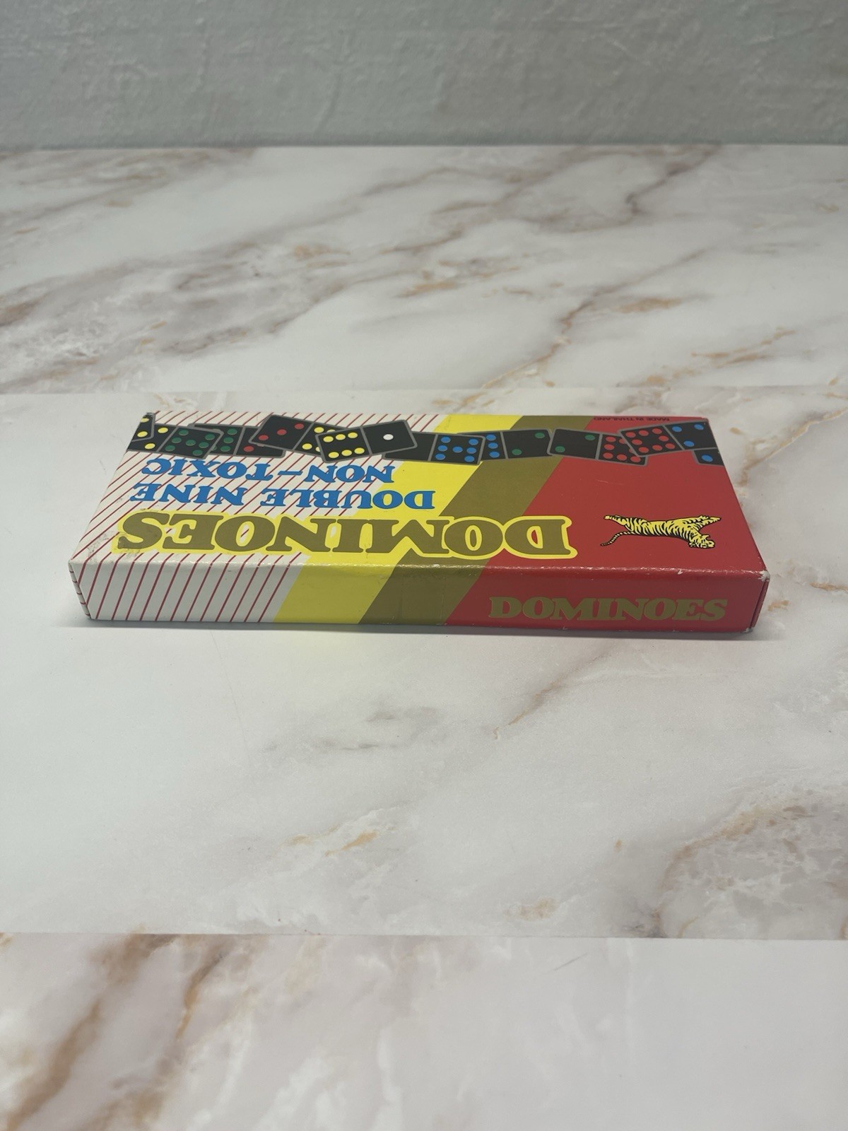 Vintage Tiger Dominoes Set Complete Double Nine Made In Thailand