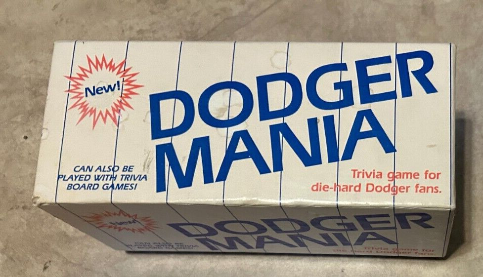 1985 Los Angeles Dodger Mania Trivia Game Die-Hard Fan Edition Trivial Pursuit