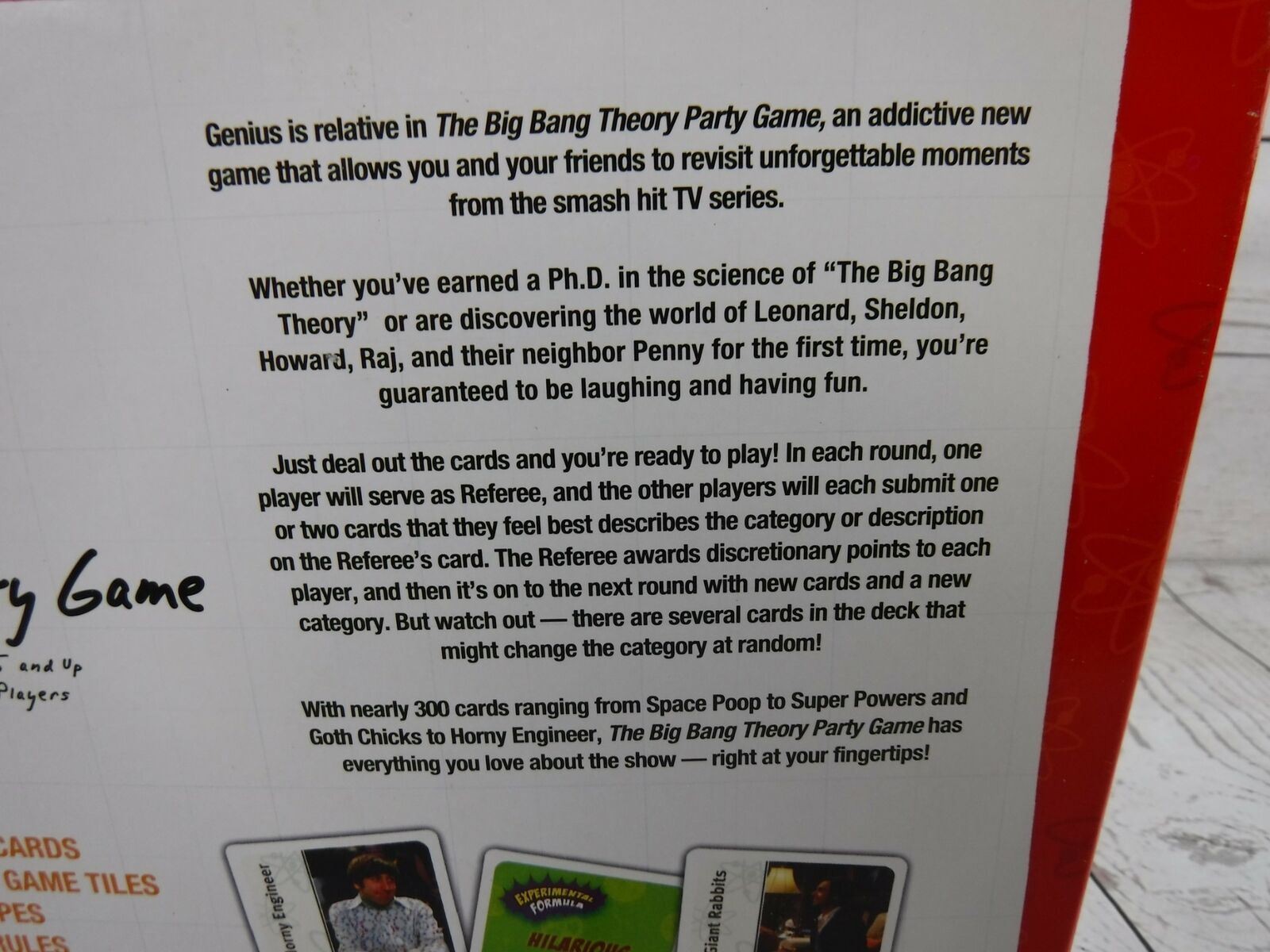 Big Bang Theory Game The Party Game 15+ 3-7 Players Cryptozoic Warner Bros