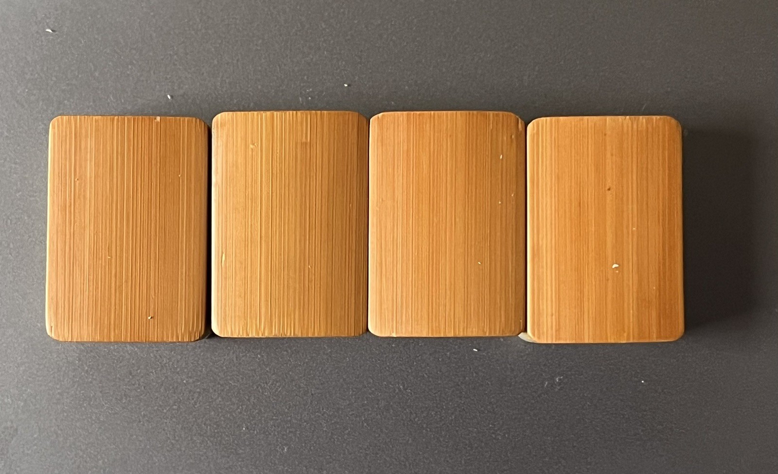 lot 4 Quality Vtg 1920s Mahjong Bone/Bamboo Replacement Tiles N E W S thick bone
