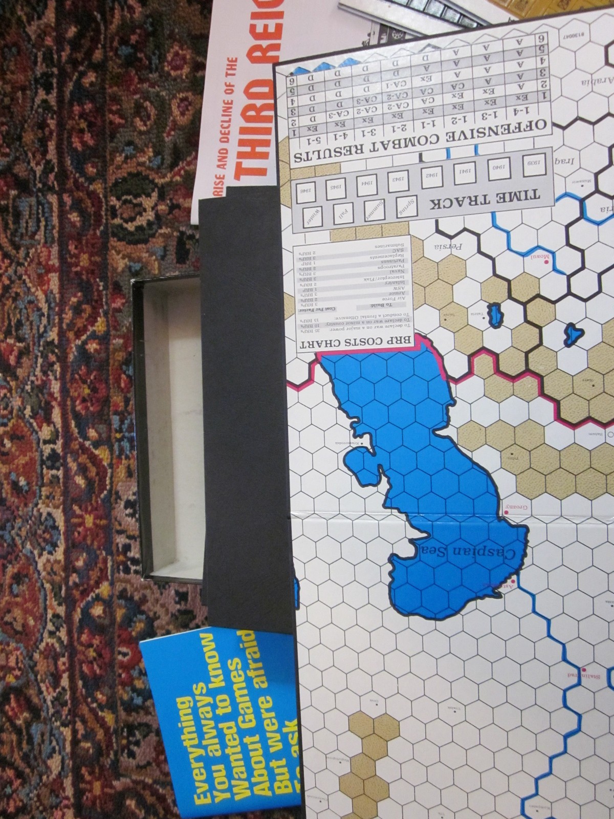 Avalon Hill, Rise And Decline of the Third Reich game, UNPUNCHED /2nd edition