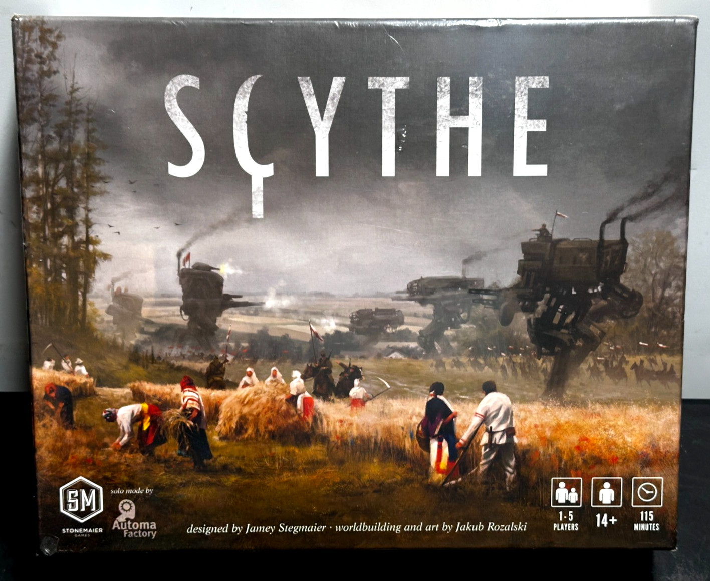 Stonemaier Games SCYTHE Board Game STM600 1-5 Players 115 Minutes – NEW Sealed