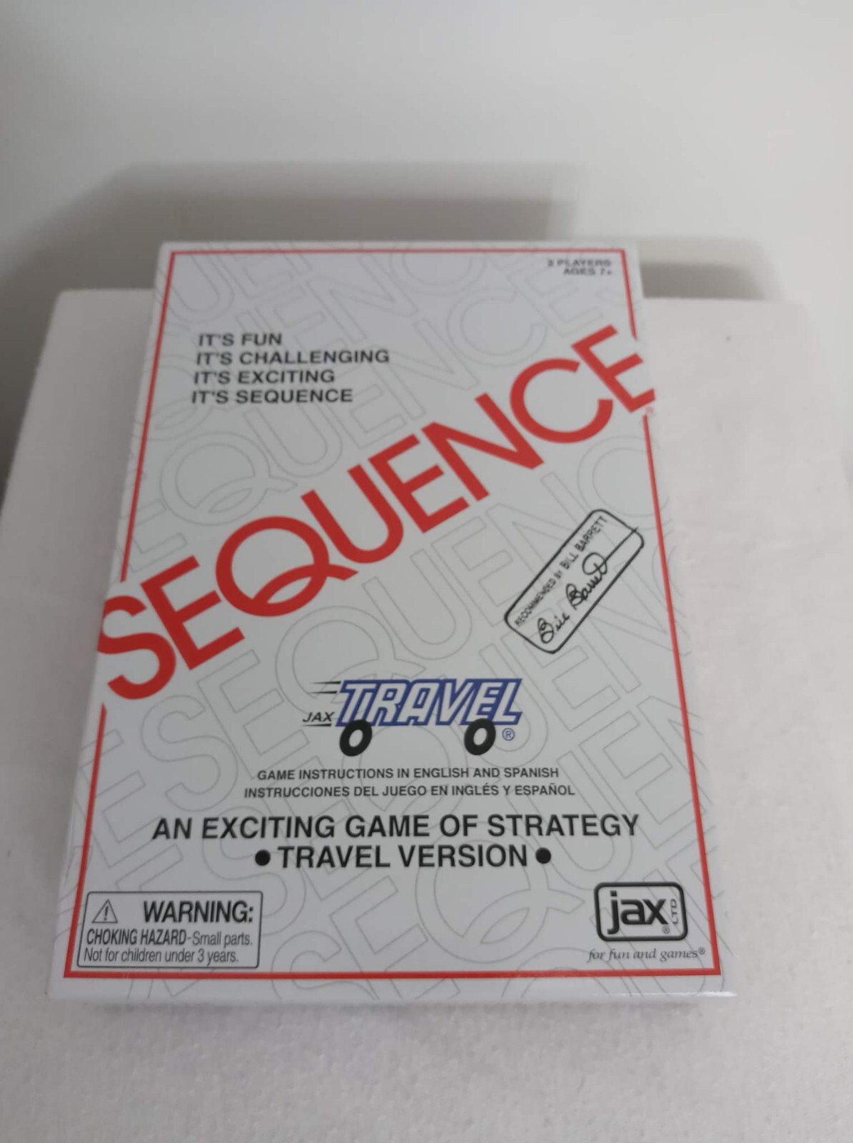 SEQUENCE -Exciting Strategy Board Game- Travel Version 2-Players JAX LTD NEW!