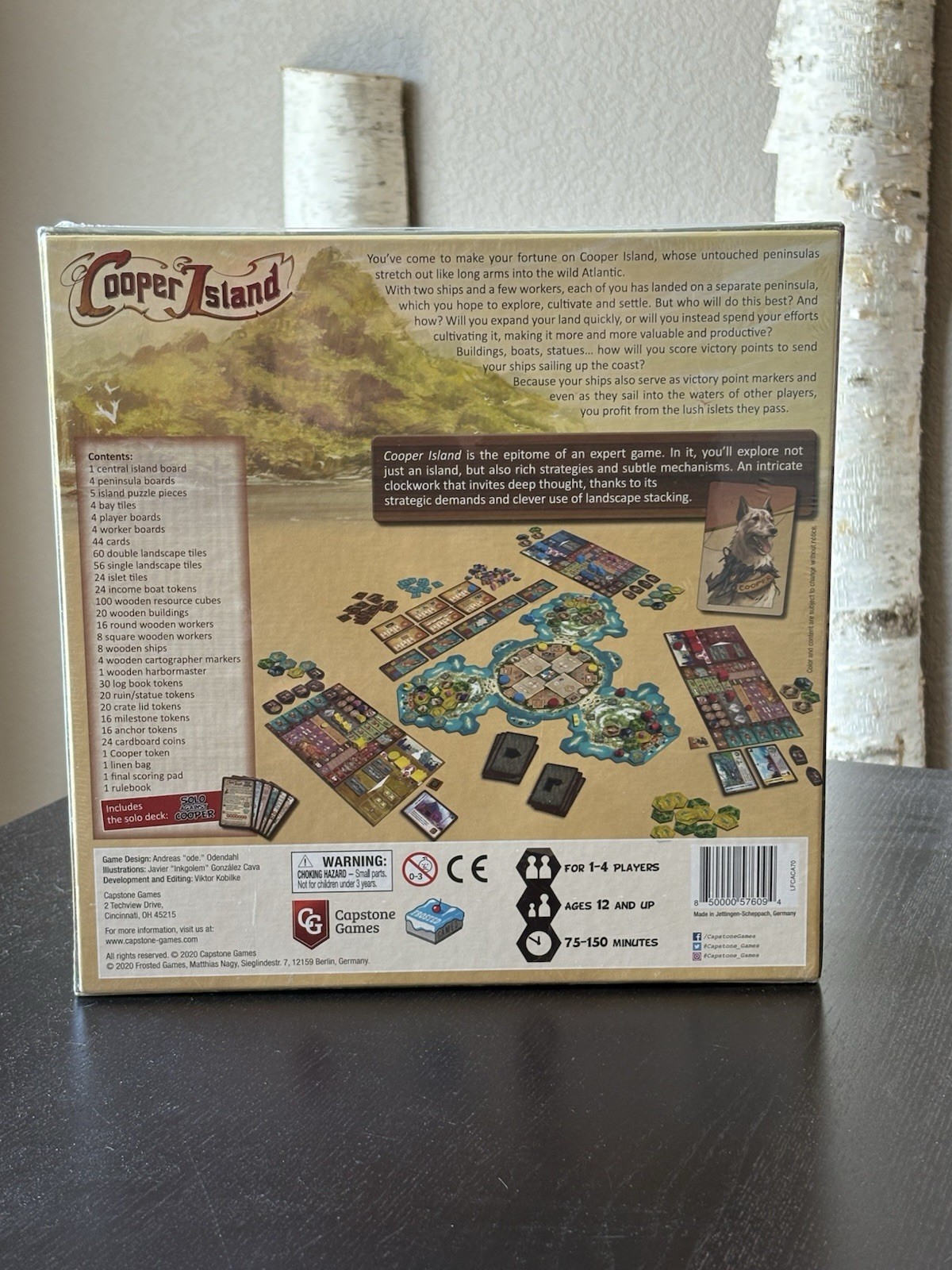 Cooper Island Board Game – Capstone Games Andreas Odendahl – New & Sealed