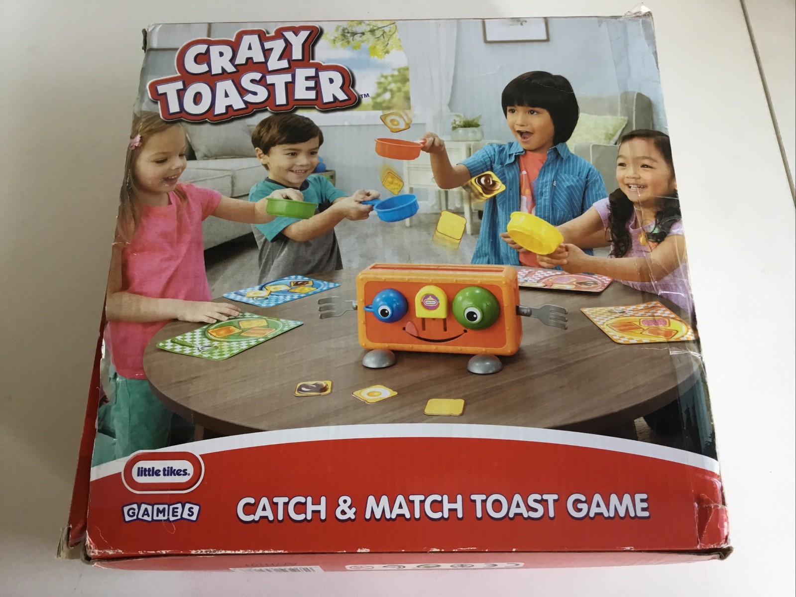 Vintage Little Tikes Crazy Toaster Game Catch & Match Toast Game Near Complete