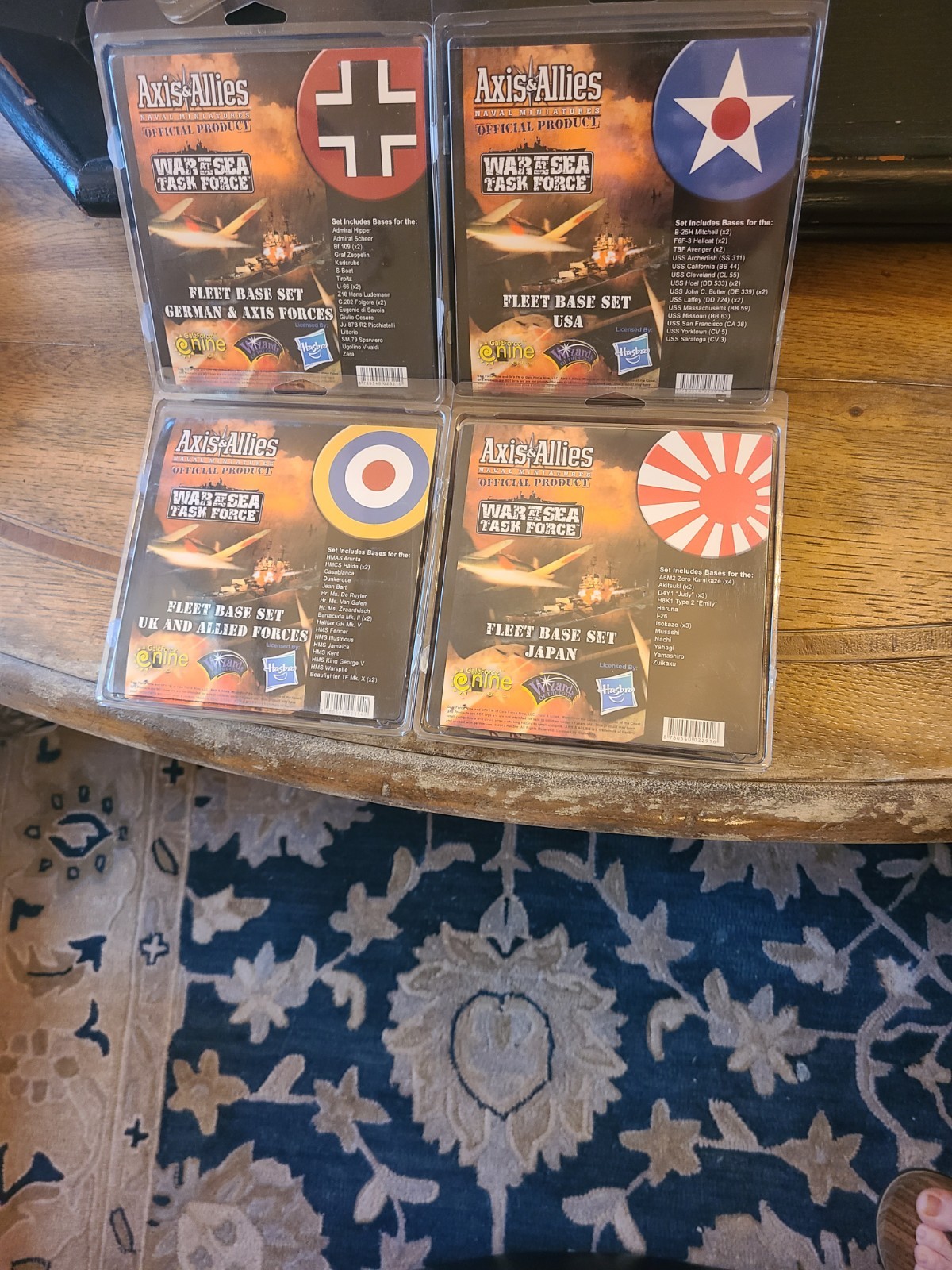 Axis and Allies War at Sea: Gale Force Nine Fleet Bases Set, Task Force Expansio
