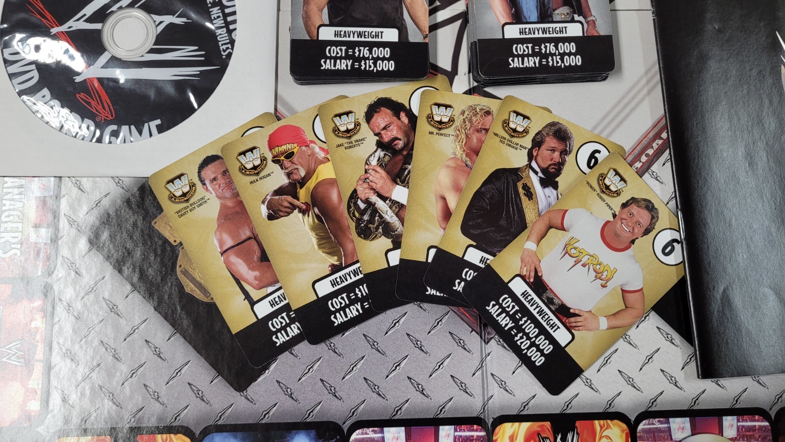 Vintage WWE DVD Board Game 2nd Edition 2006 The Rock Stone Cold Hulk Hogan