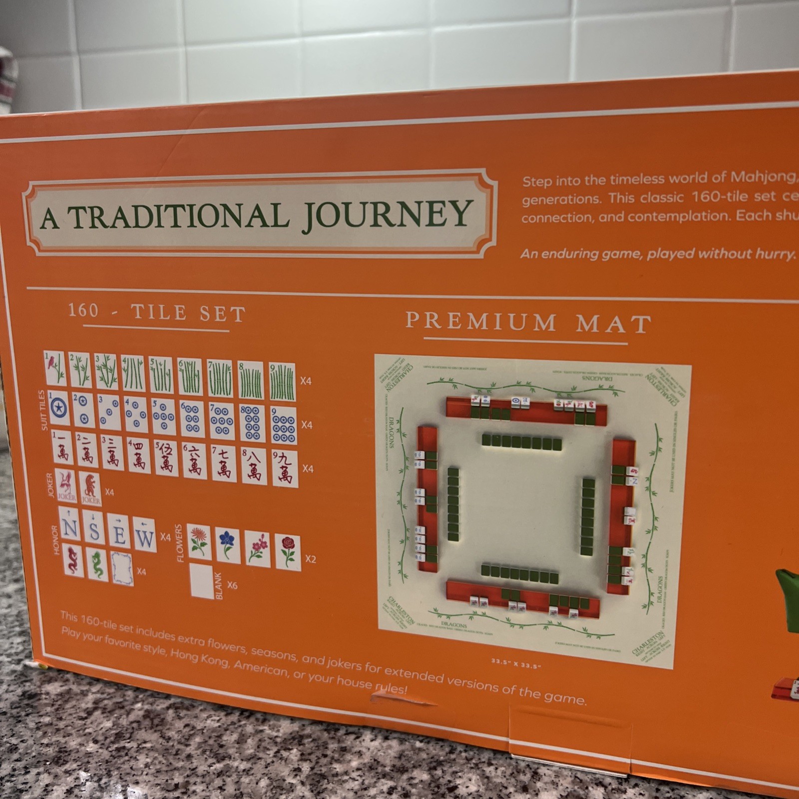 Maison Lude Mahjong Limited Edition 160 Tile Set-Mat-Accessories