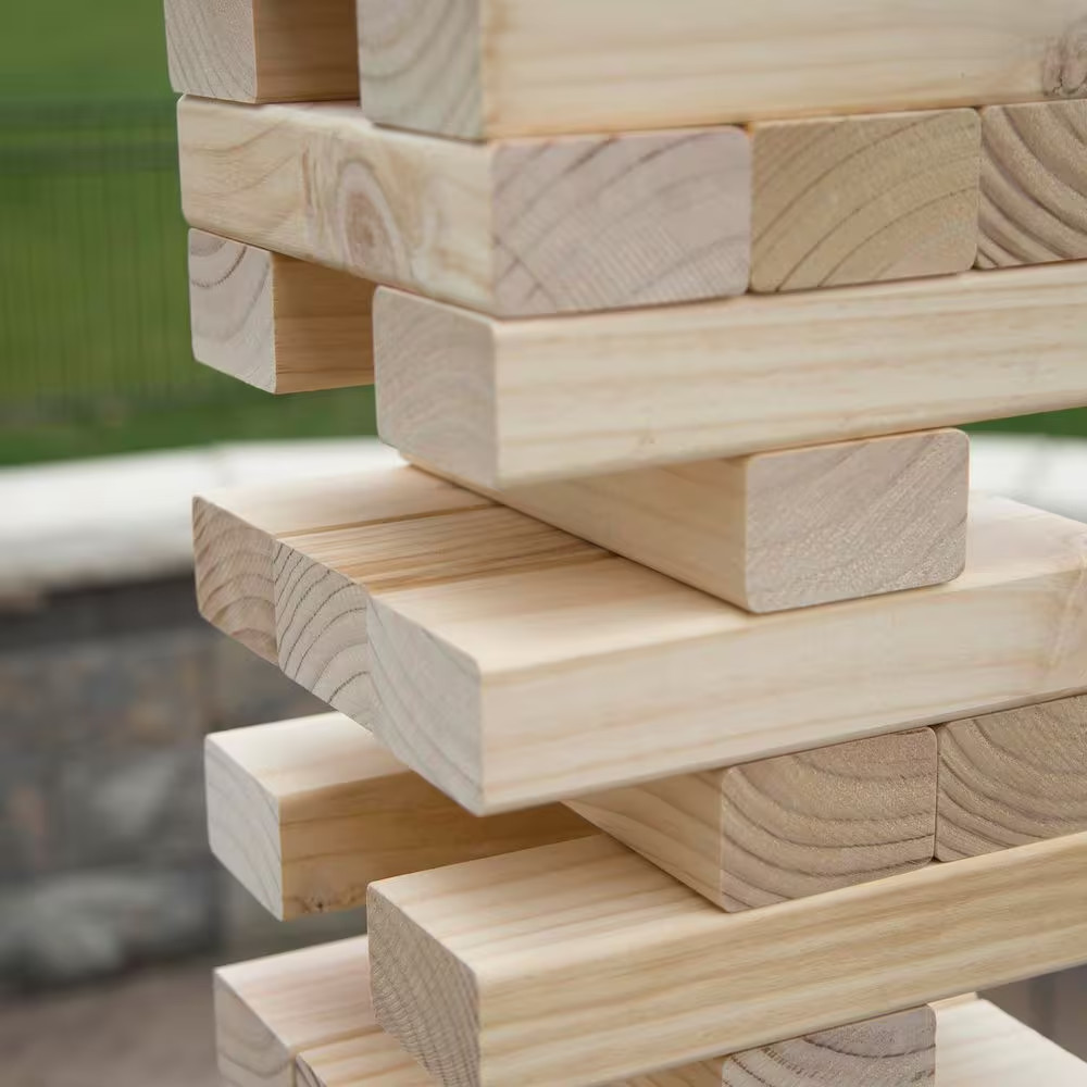 Giant Wooden Stacking Blocks Game