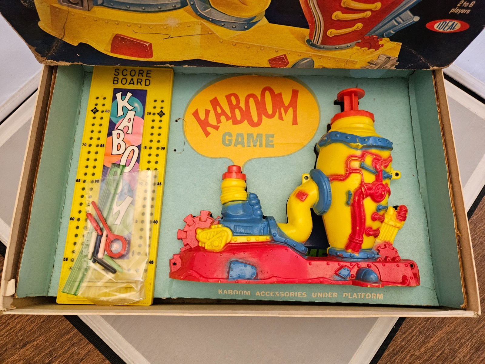 Vintage KABOOM- Balloon Busting game 1965 Ideal