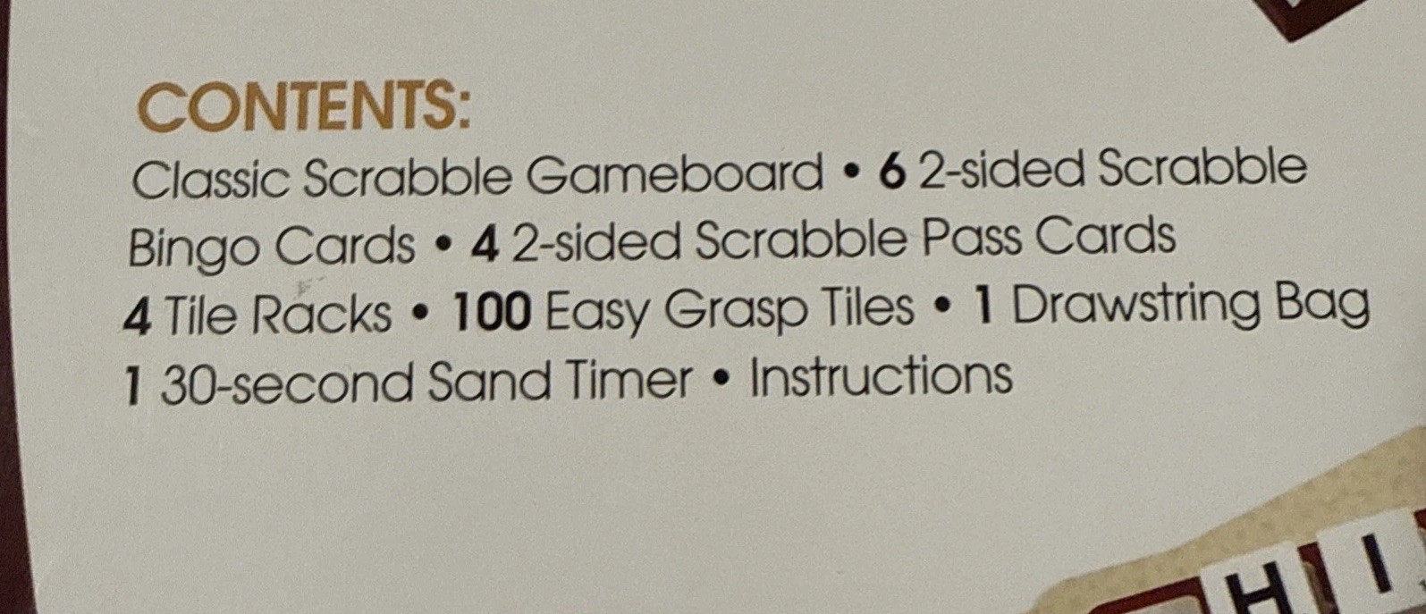 Scrabble Bingo 3-in-1 Word Games by Hasbro – 2023 Edition – Complete!