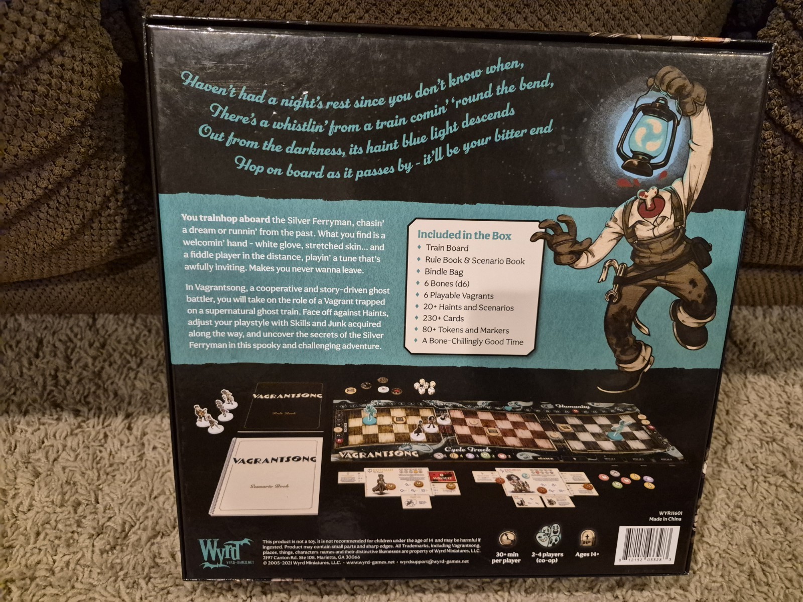 Wyrd Games Vagrantsong Spooky Board Game Complete Game 1+ Players 14+