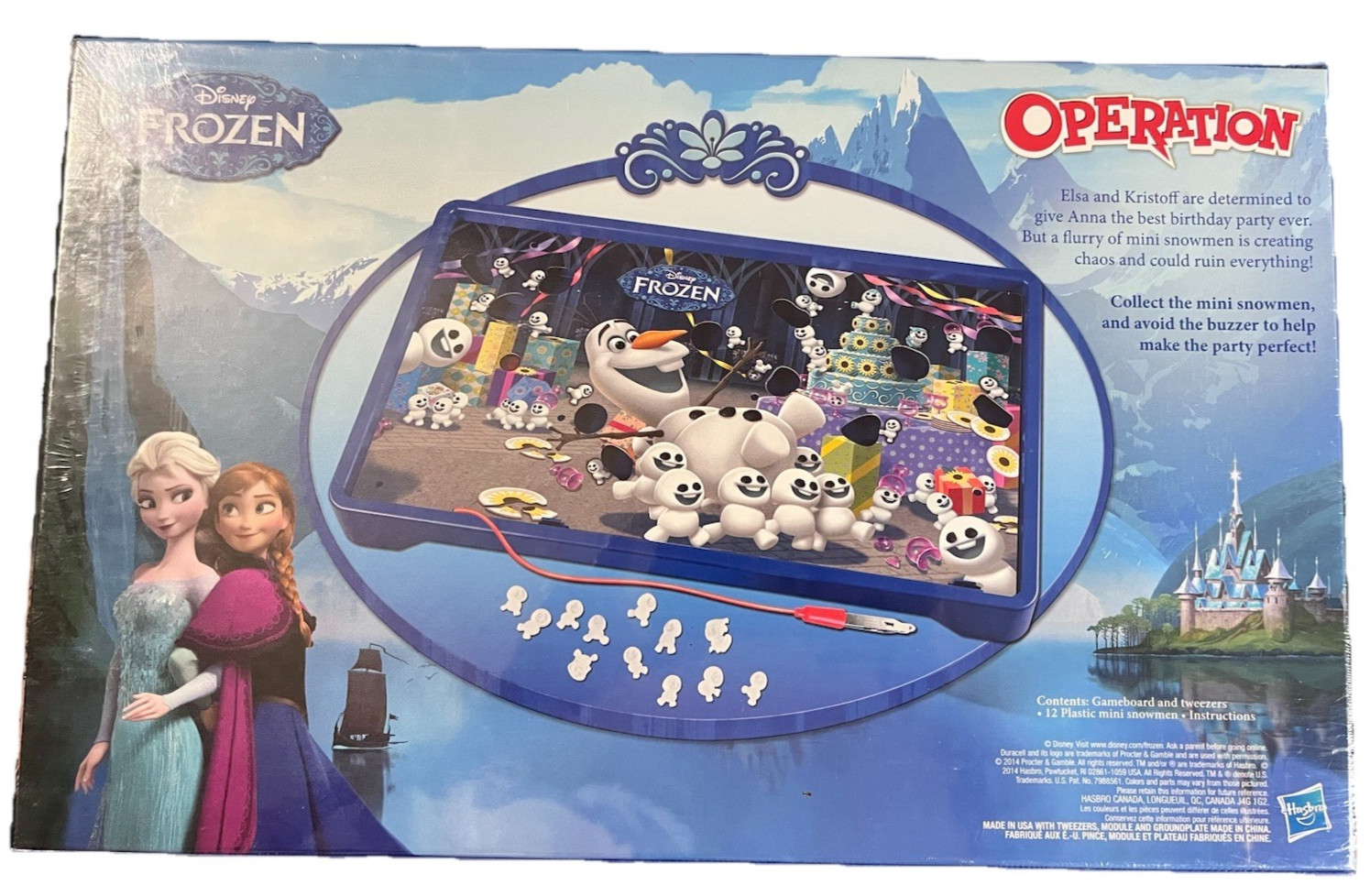 Hasbro Disney Frozen Olaf Operation Board Game 2014 B4504 New Factory Sealed