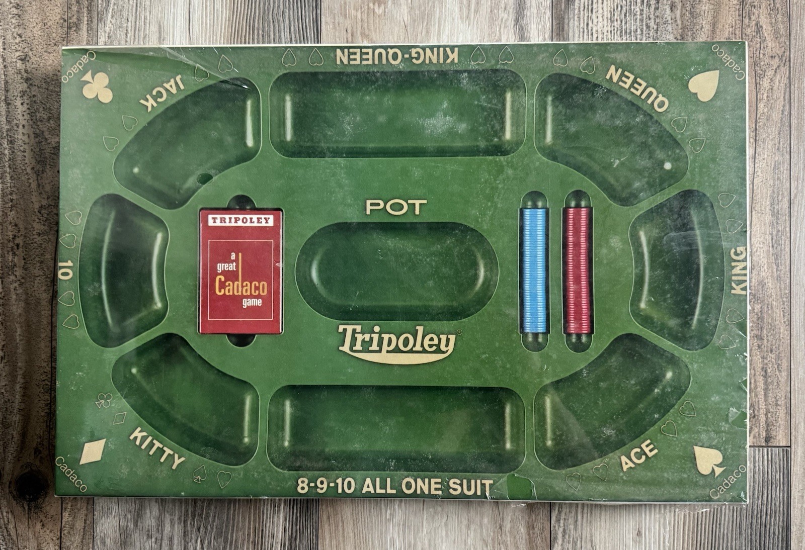 1968 Cadaco TRIPOLEY #300 Special Edition Game Michigan Rummy 🌟 RARE HTF SEALED