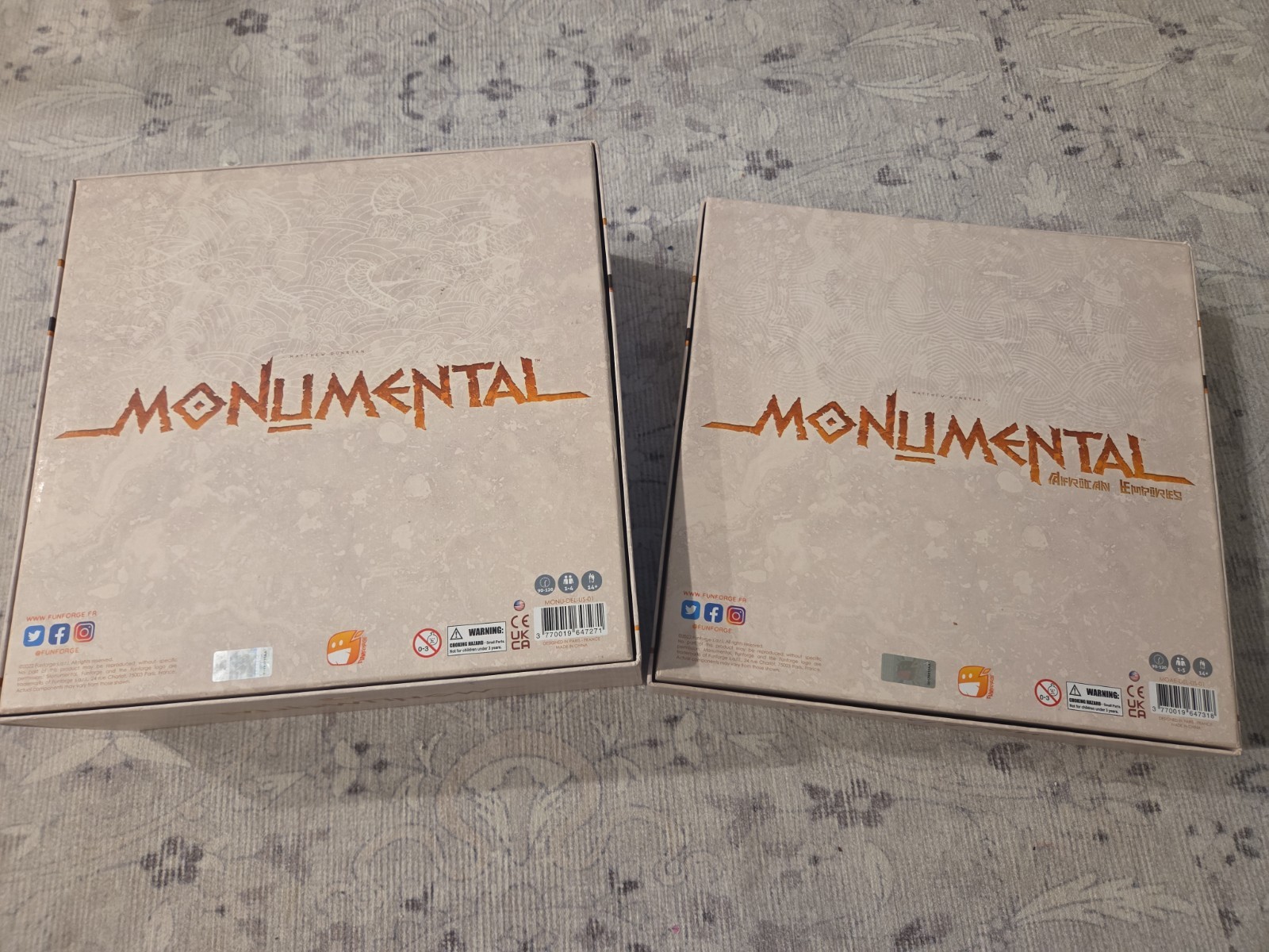 Monumental Board Game /w Lost Kingdoms and African Empires Expansions Complete
