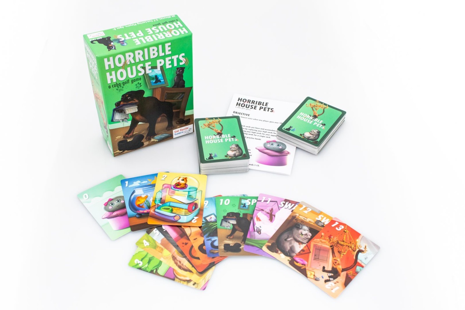 Horrible House Pets Card Game by Gut Bustin’ Games.