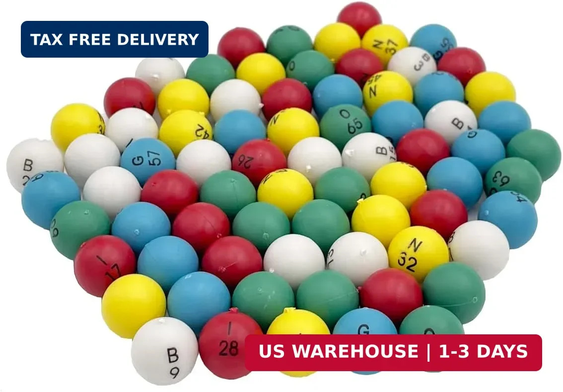 Multicolor Plastic Bingo Balls 75 Pack for Games, Raffles, and Parties FAST USA