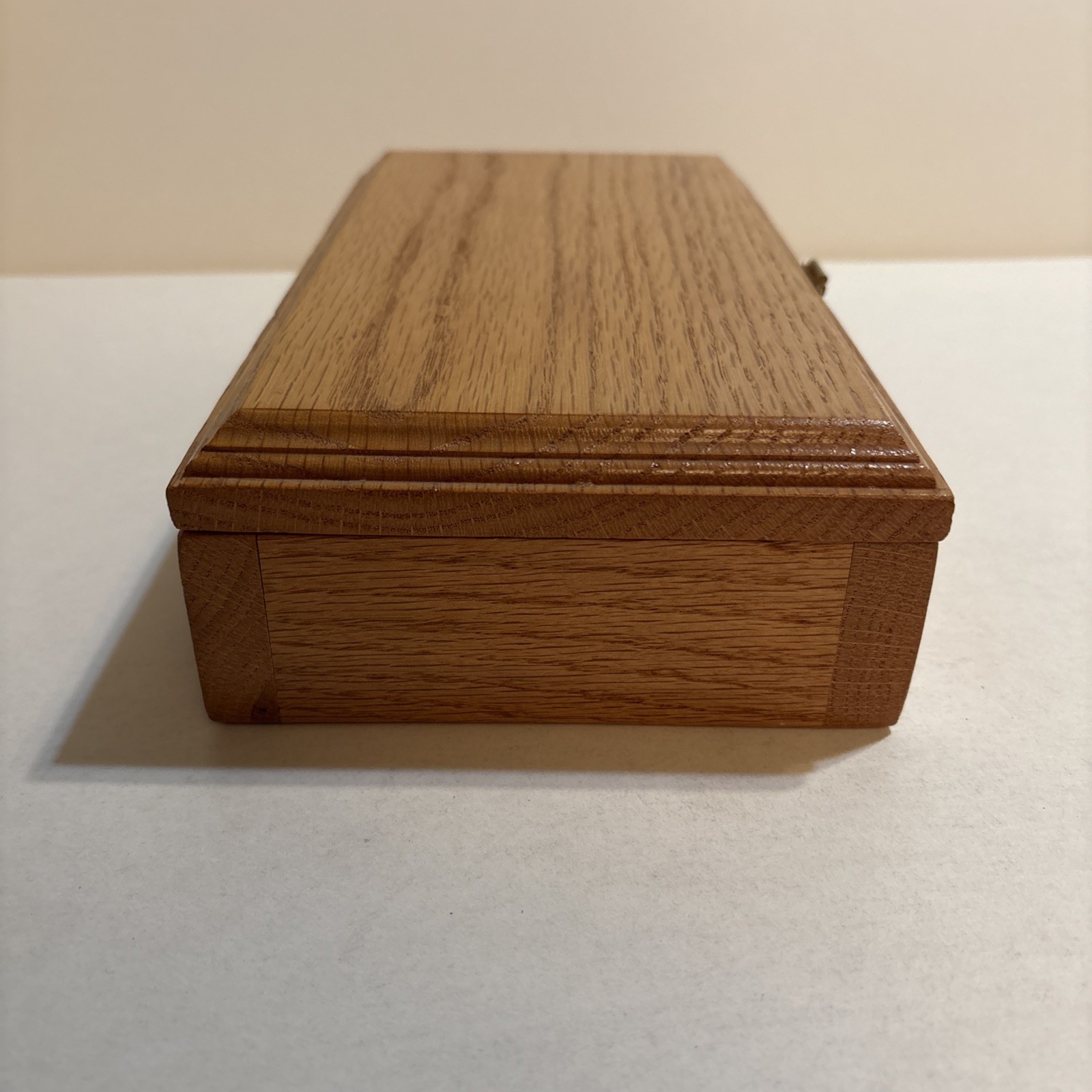 Dominoes RARE Thick White Beveled w/ Blue Dots In Heavy Wood Box 2 Spare Blanks