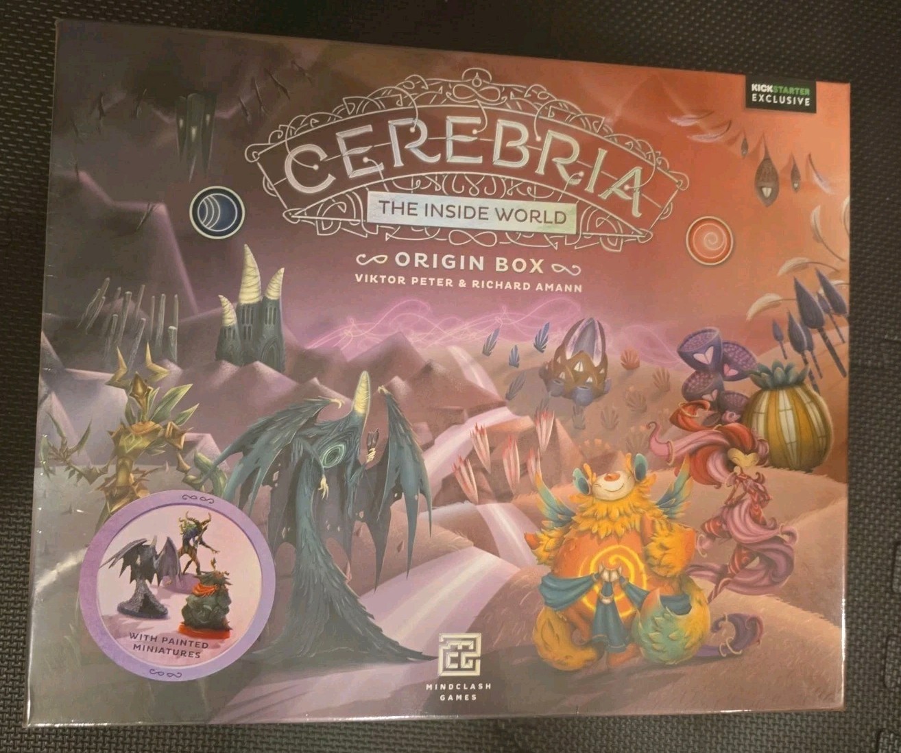 Mindclash Cerebria Origin Box KS Exclusive Painted Minis Board Game 2018 Sealed
