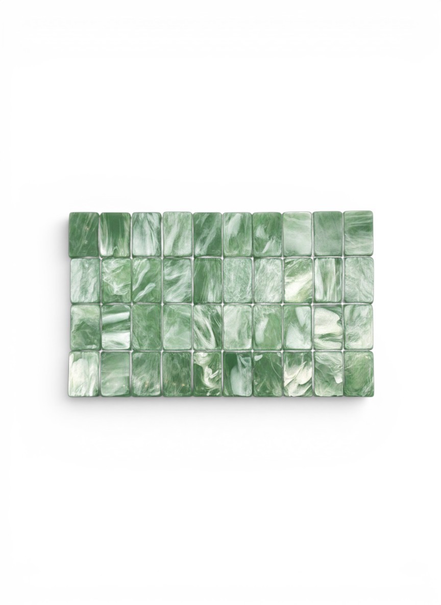 American Mahjong Tile Set 160 Tiles Jade Garden Chinoiserie Bag Gift Box Dice