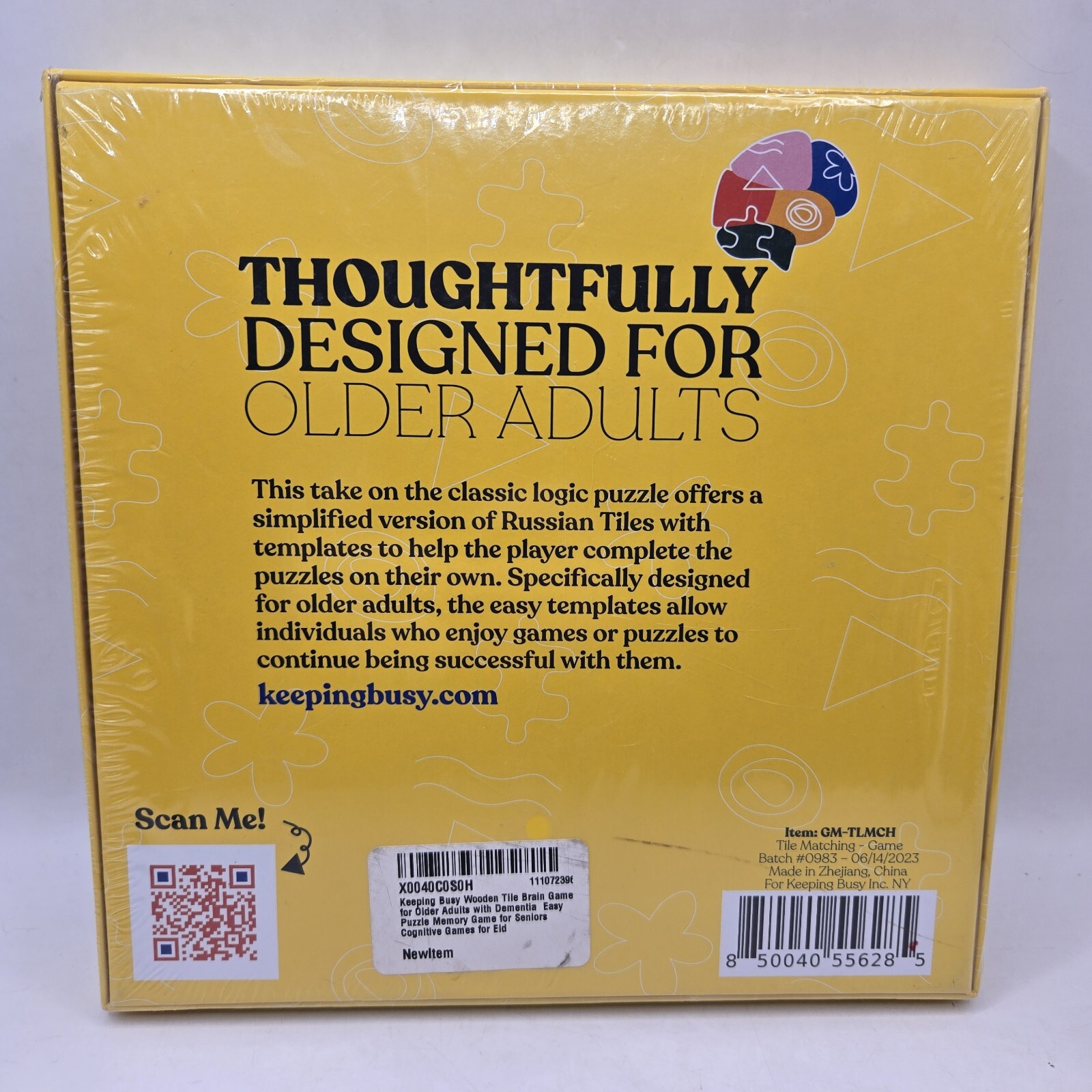 Tile Matching Game – Challenging Logic Puzzle (2023) NEW SEALED Alzheimers