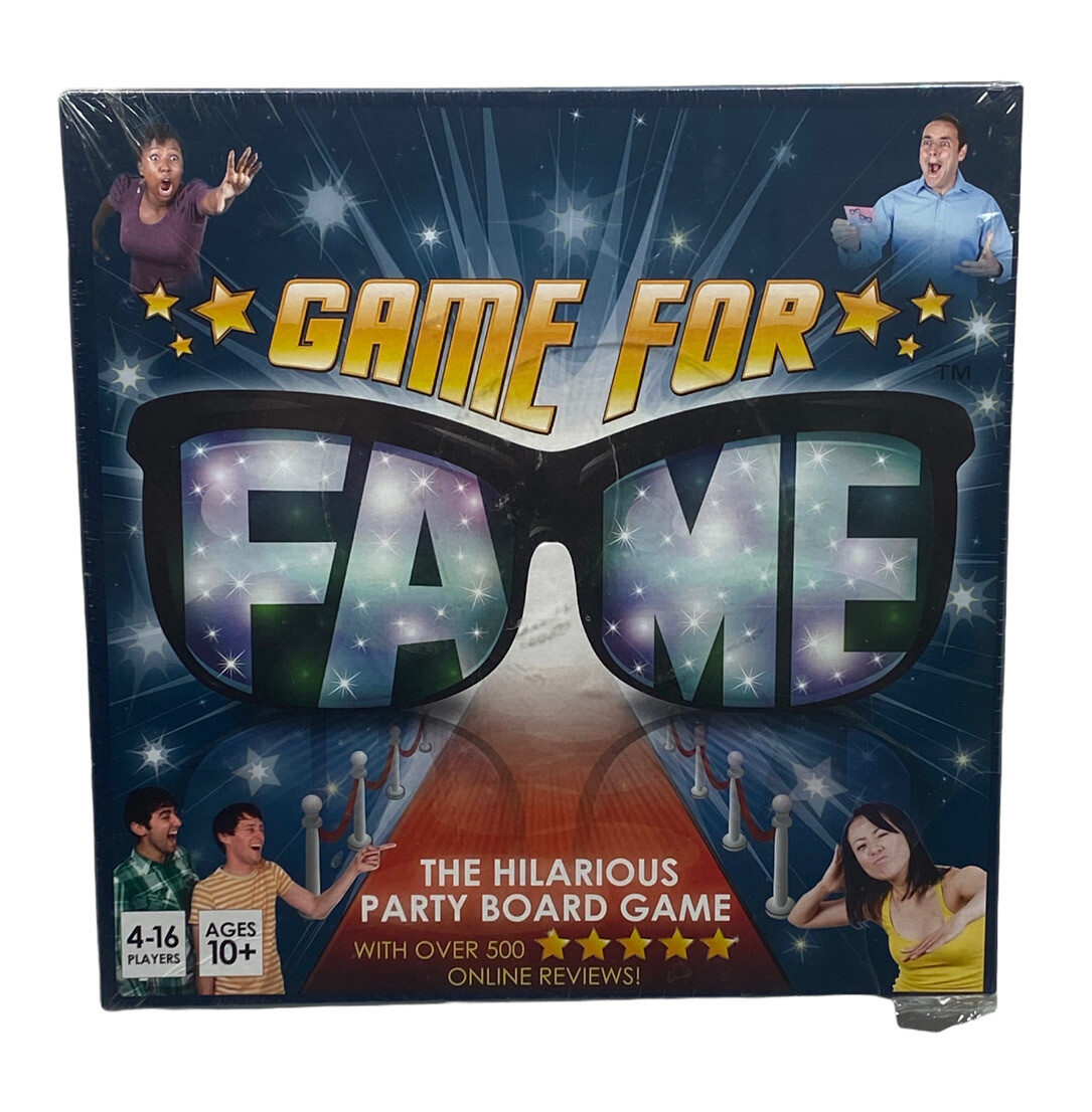 Game For Fame – The Hilarious Party Board Game! Family Fun and Laughter NEW