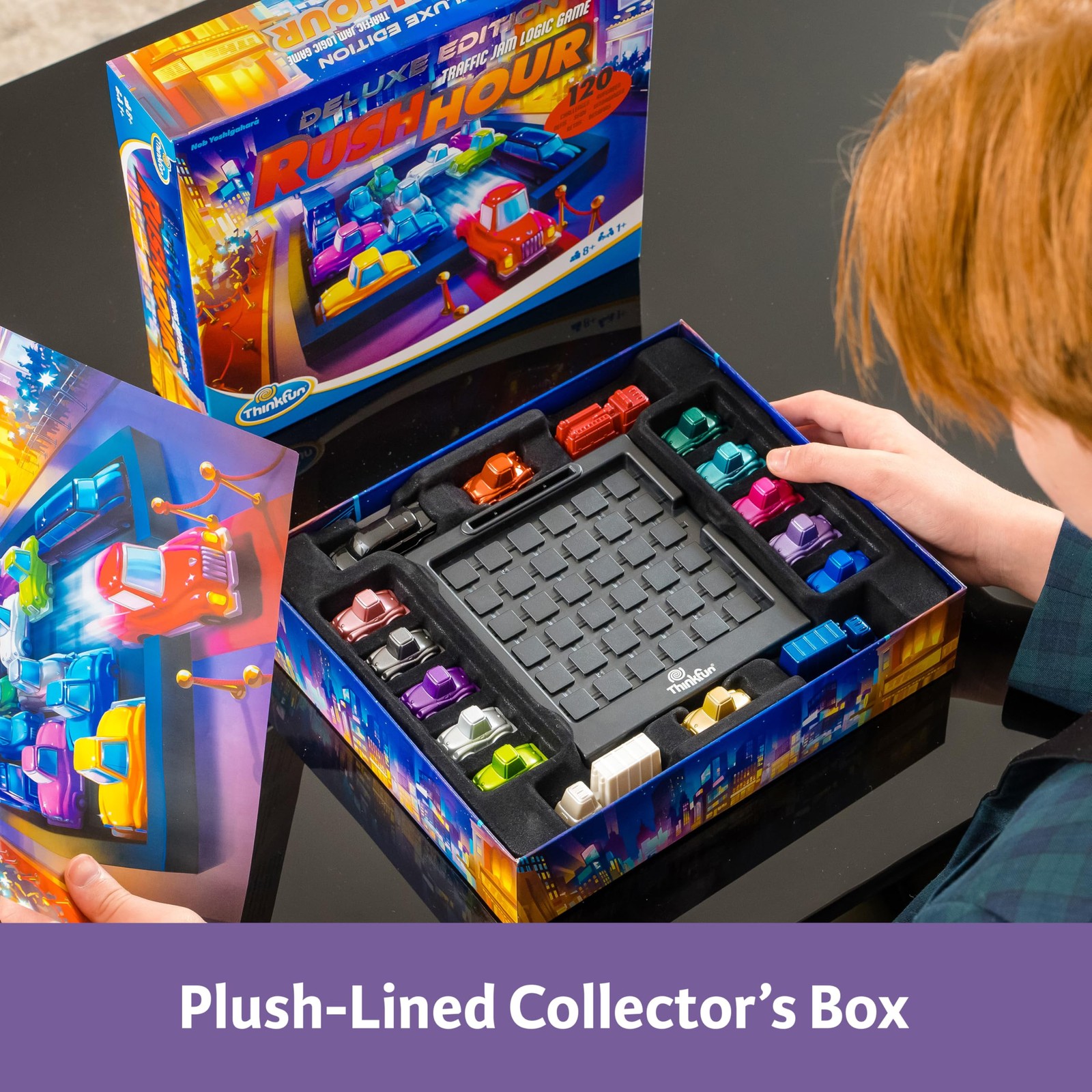 Rush Hour Deluxe – The Gamer’s Logic Game – Navigate 120 Traffic Challenges w…
