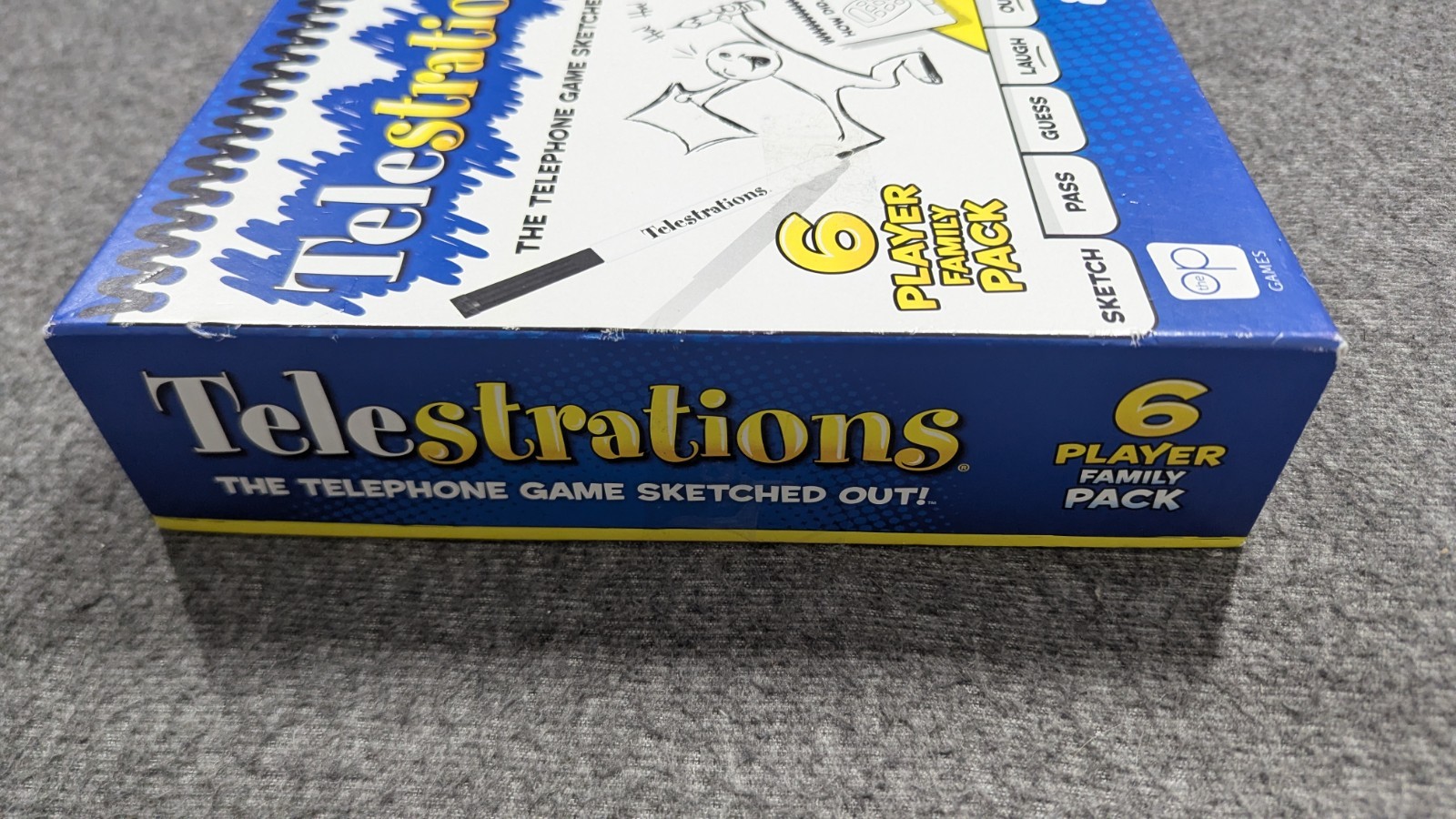 Telestrations USAopoly 2021 Telephone Game Sketched Out 4-6 Players Complete