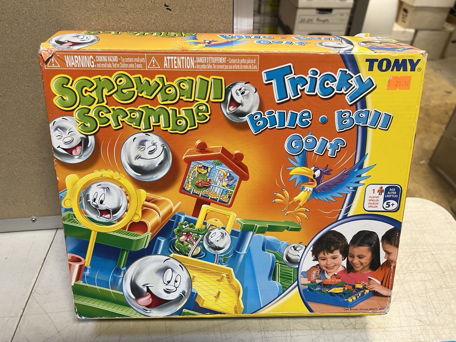 Tomy Tricky Bille Classic Retro Action Board Game Ball Maze (Incomplete)
