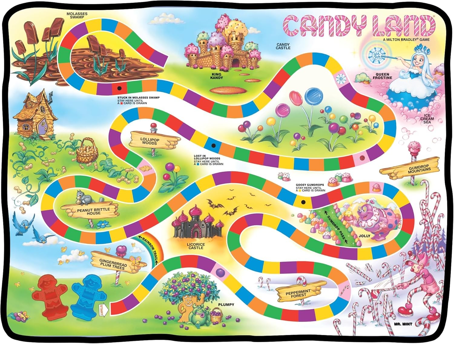 Candy Land Blanket | Candy Land Game Board | Oversized Candy Land Game Board | G