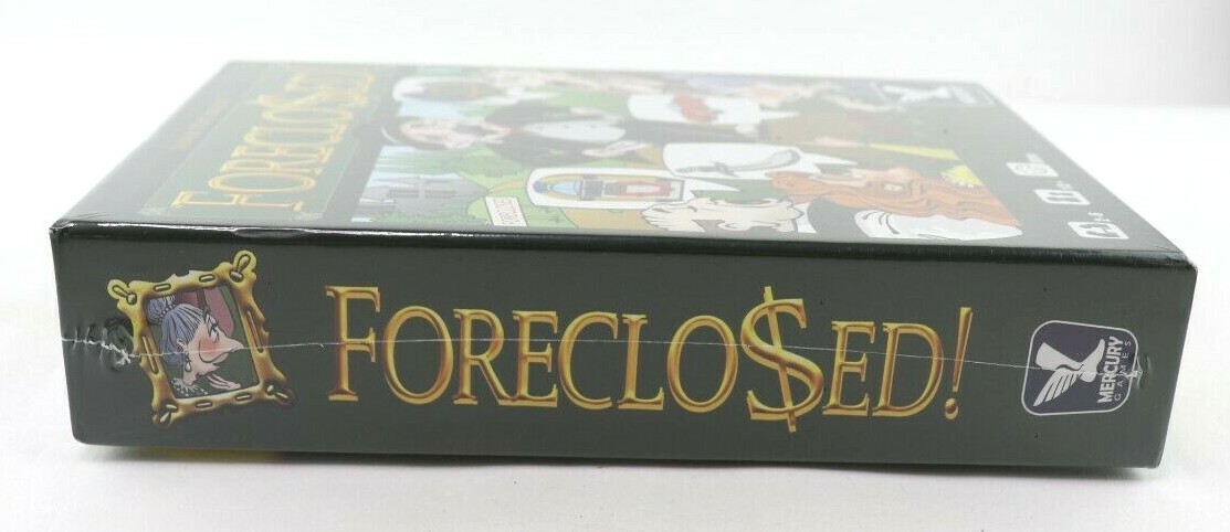 Foreclosed Family Board Game By Mercury Games Ages 13 & Up New Factory Sealed