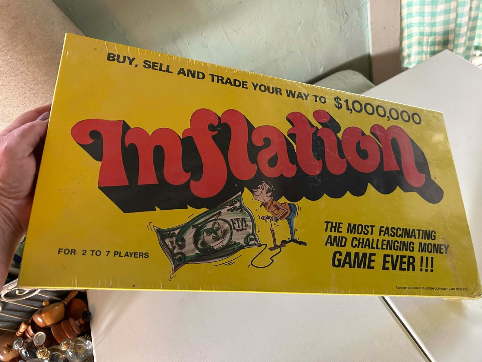 Vintage 1974 NOS Inflation Board Game FACTORY SEALED COMPLETE Charles Carpenter