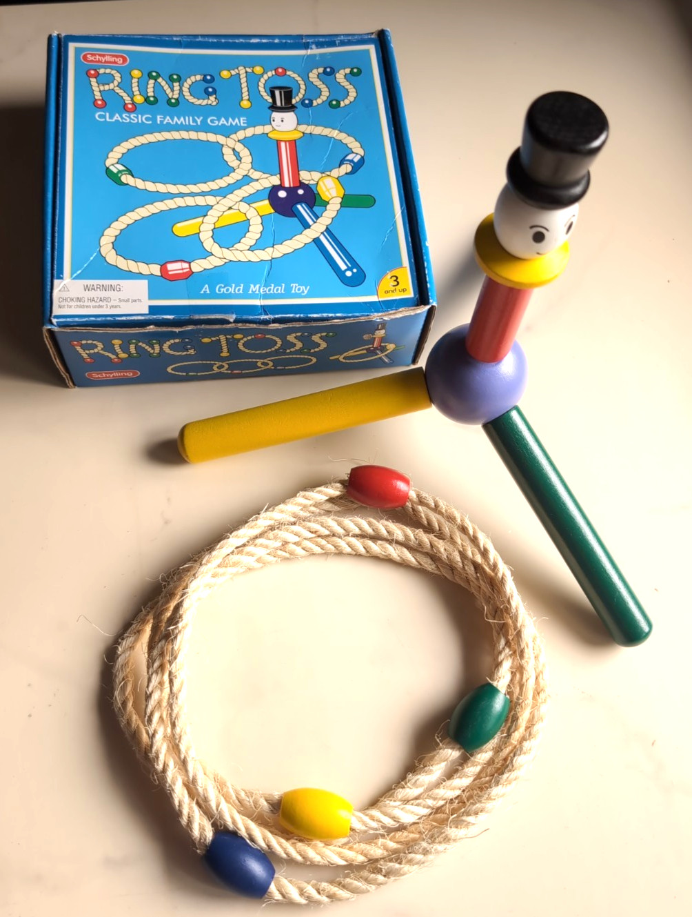 Schylling Classic Ring Toss Game A GOLD MEDAL TOY 3+