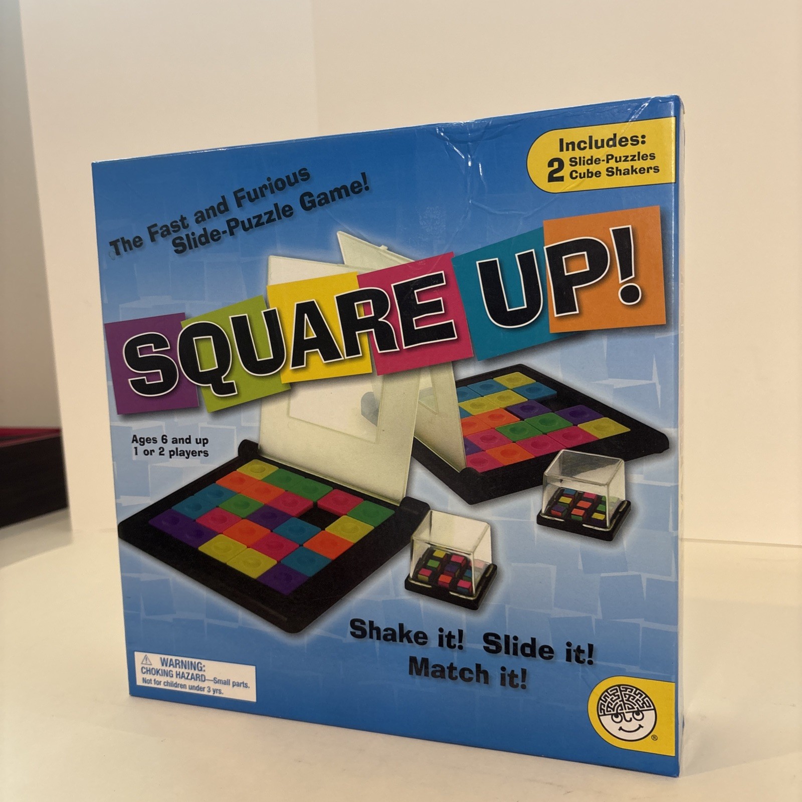 Square Up! 2 Player Tile Puzzle Game Family Ages 6+ Brainbox Complete