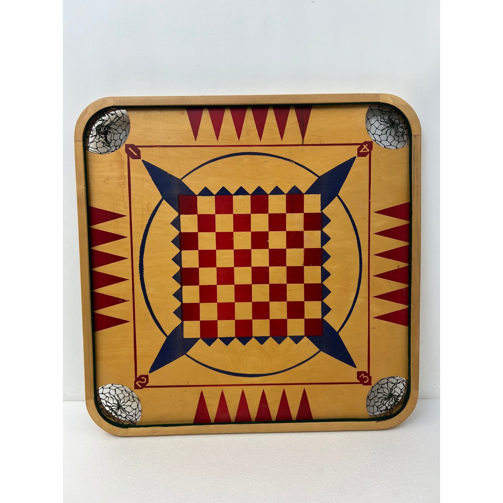 Carrom Industries Model 95 Vintage Double Sided Wooden Game Board Wood Wall Art