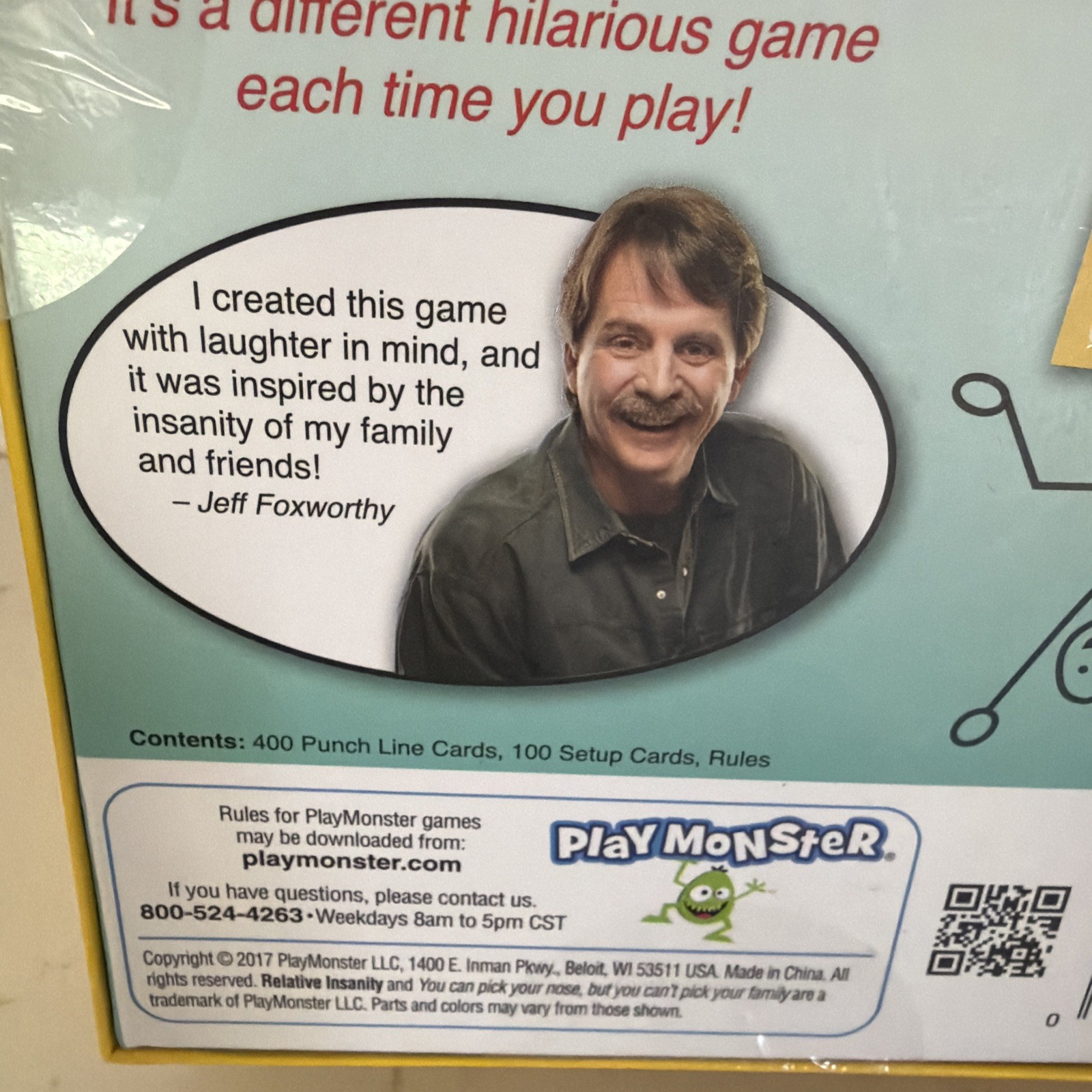 Relative Insanity Game -Jeff Foxworthy- Brand New Factory Sealed Cards