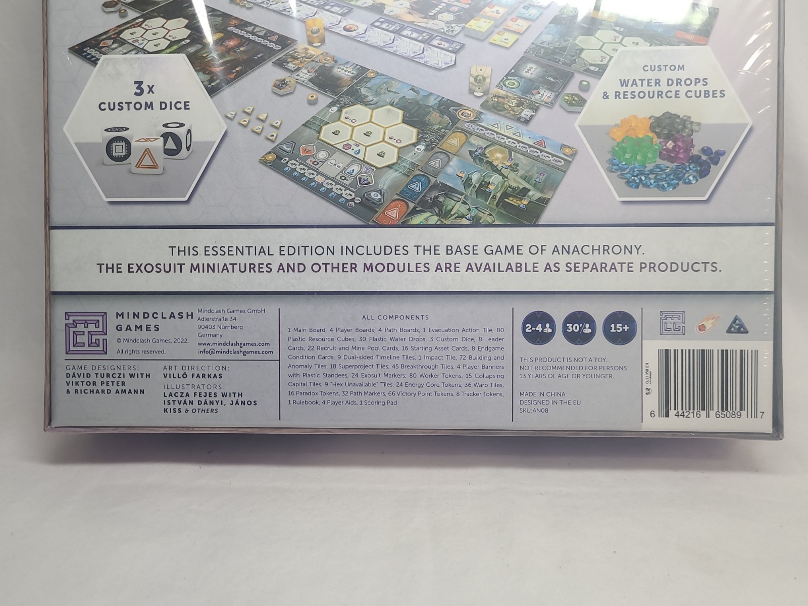 Mindclash Games Anachrony Essential Edition Sci-Fi Custom Dice 2+ 15+ 2022 AN08