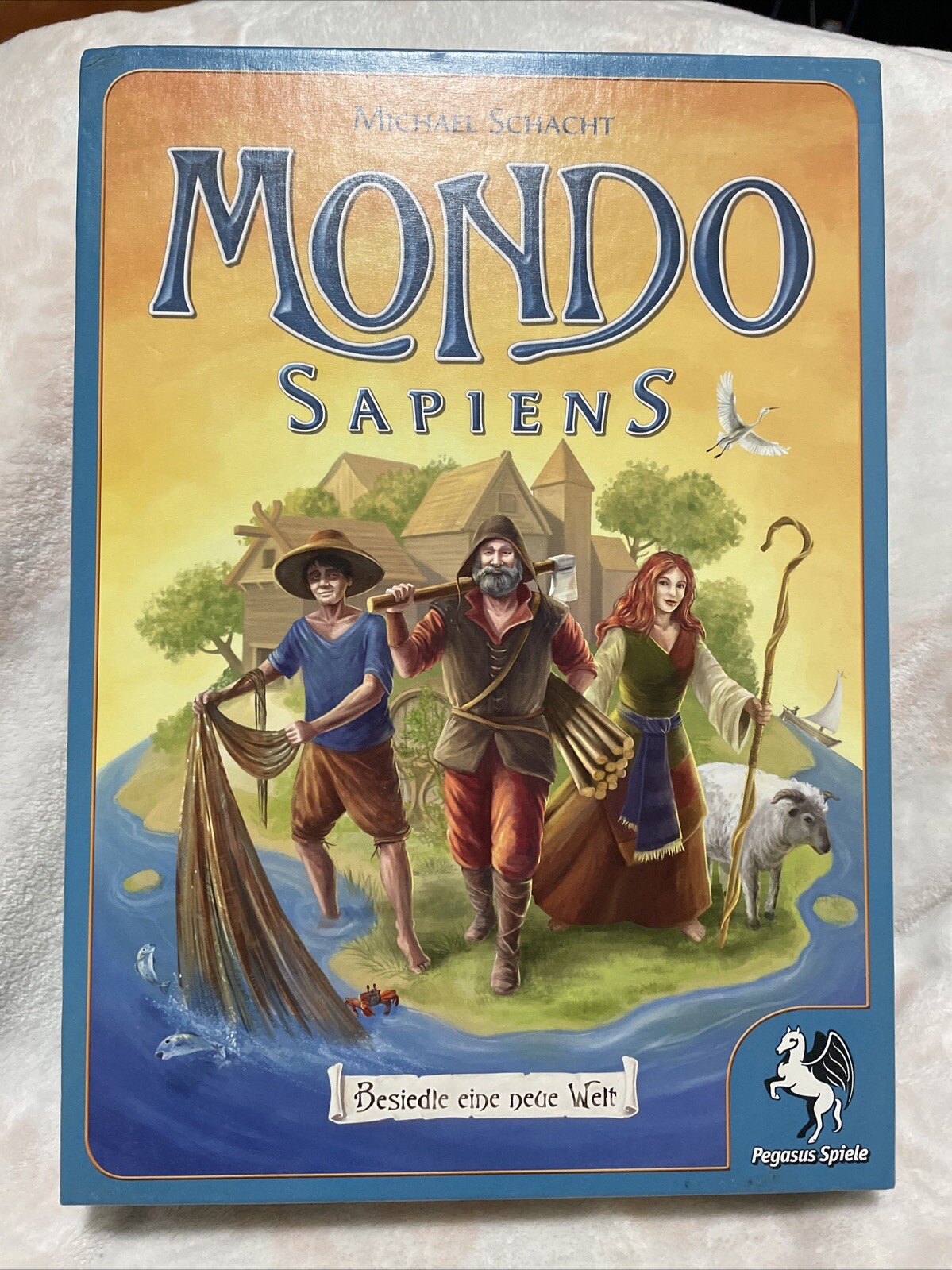 Pegasus Spiele Boardgame Mondo Sapiens (German Language Ed) Box SW NEAR MINT