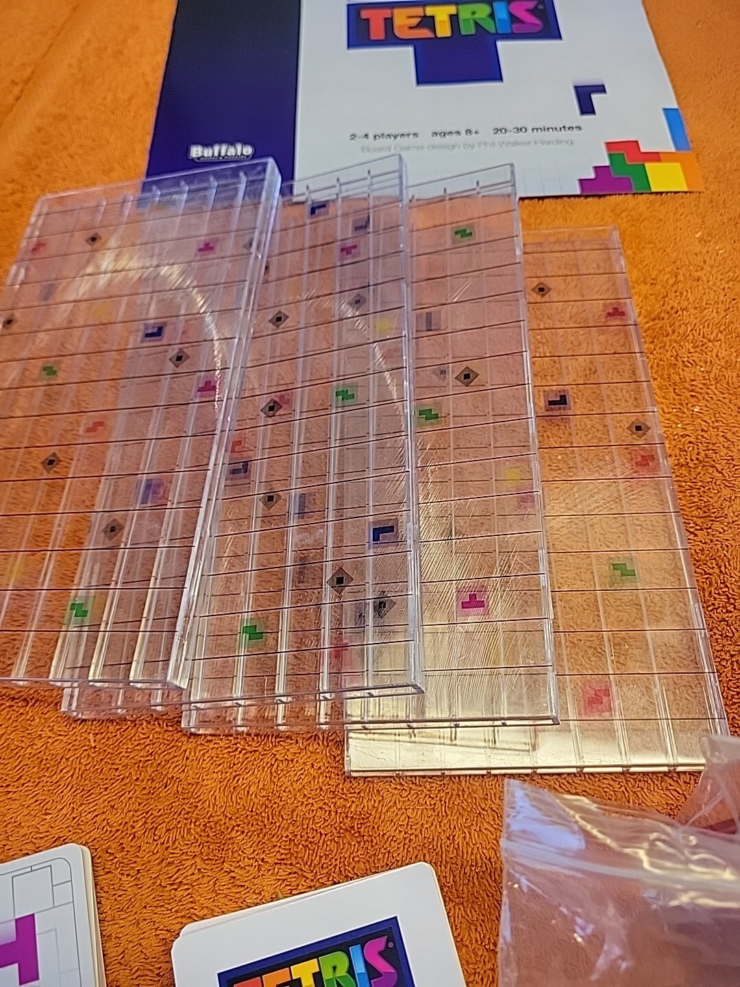 L•Vintage TETRIS Board Game Head-To-Head Multiplayer Strategy Game COMPLETE